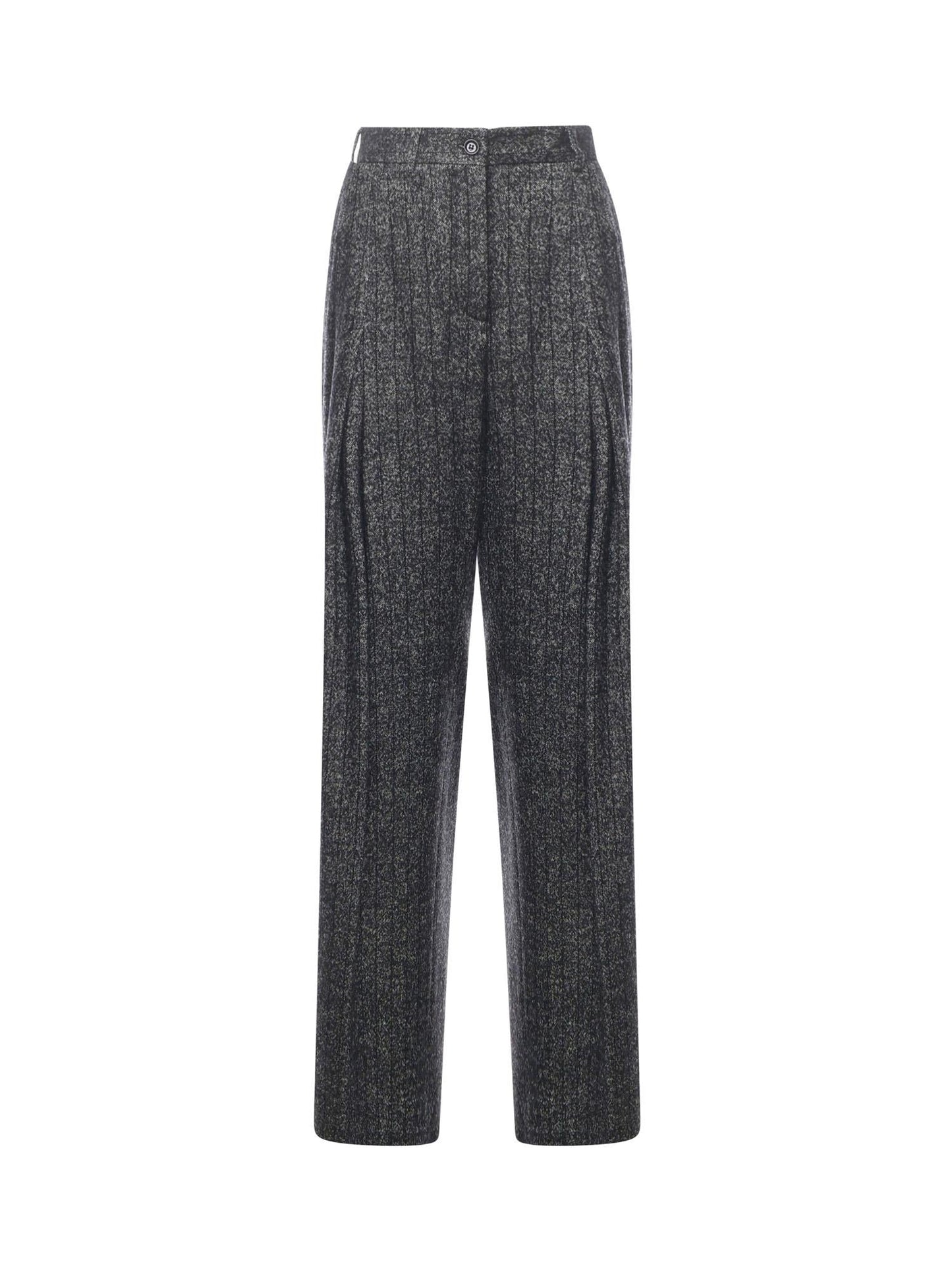 Pantaloni in lana rigata