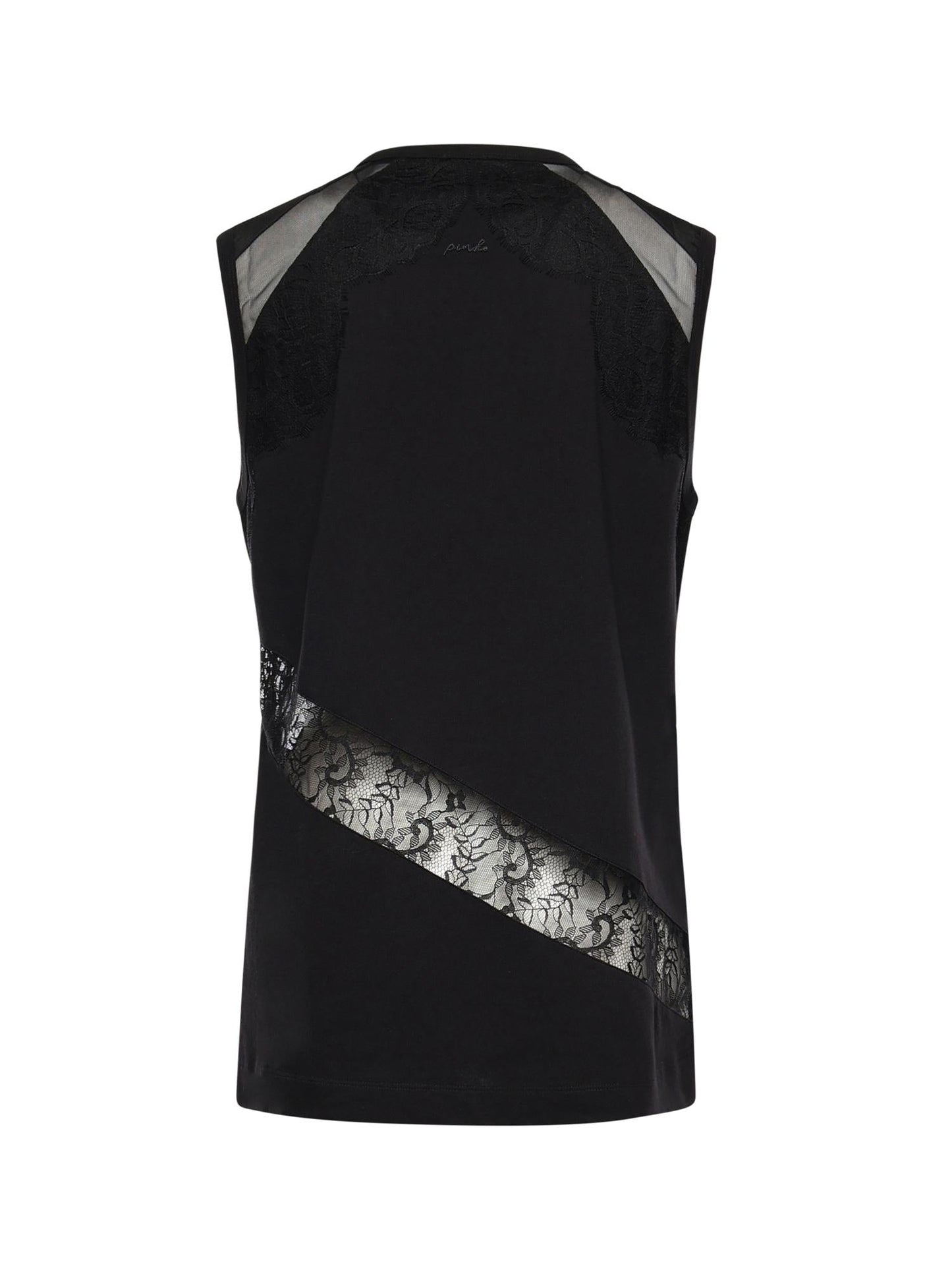 Top con dettagli in pizzo