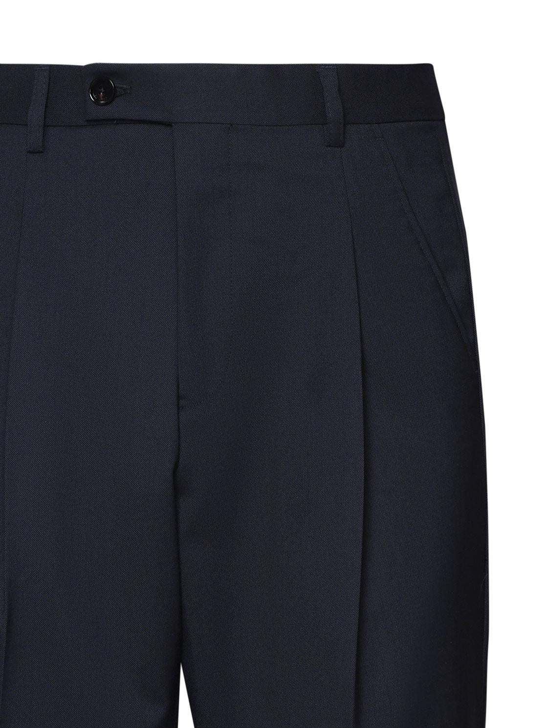Pantaloni in misto lana vergine