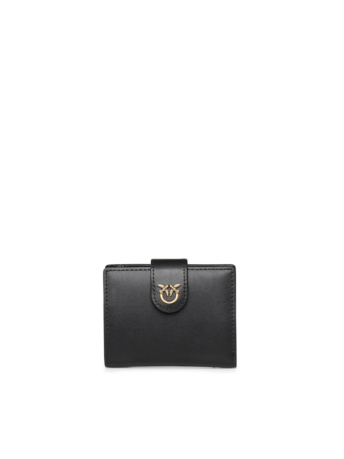 Portafoglio in pelle con logo