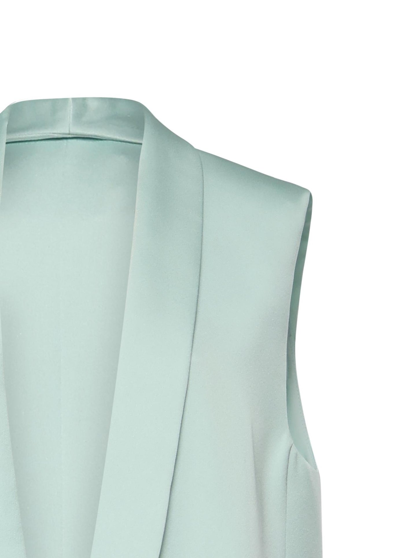 Gilet lungo in envers satin