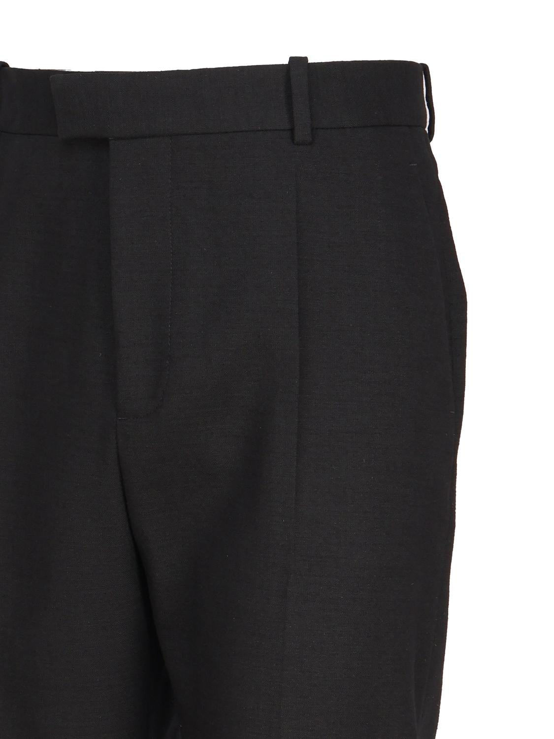 Pantaloni in cotone strutturato