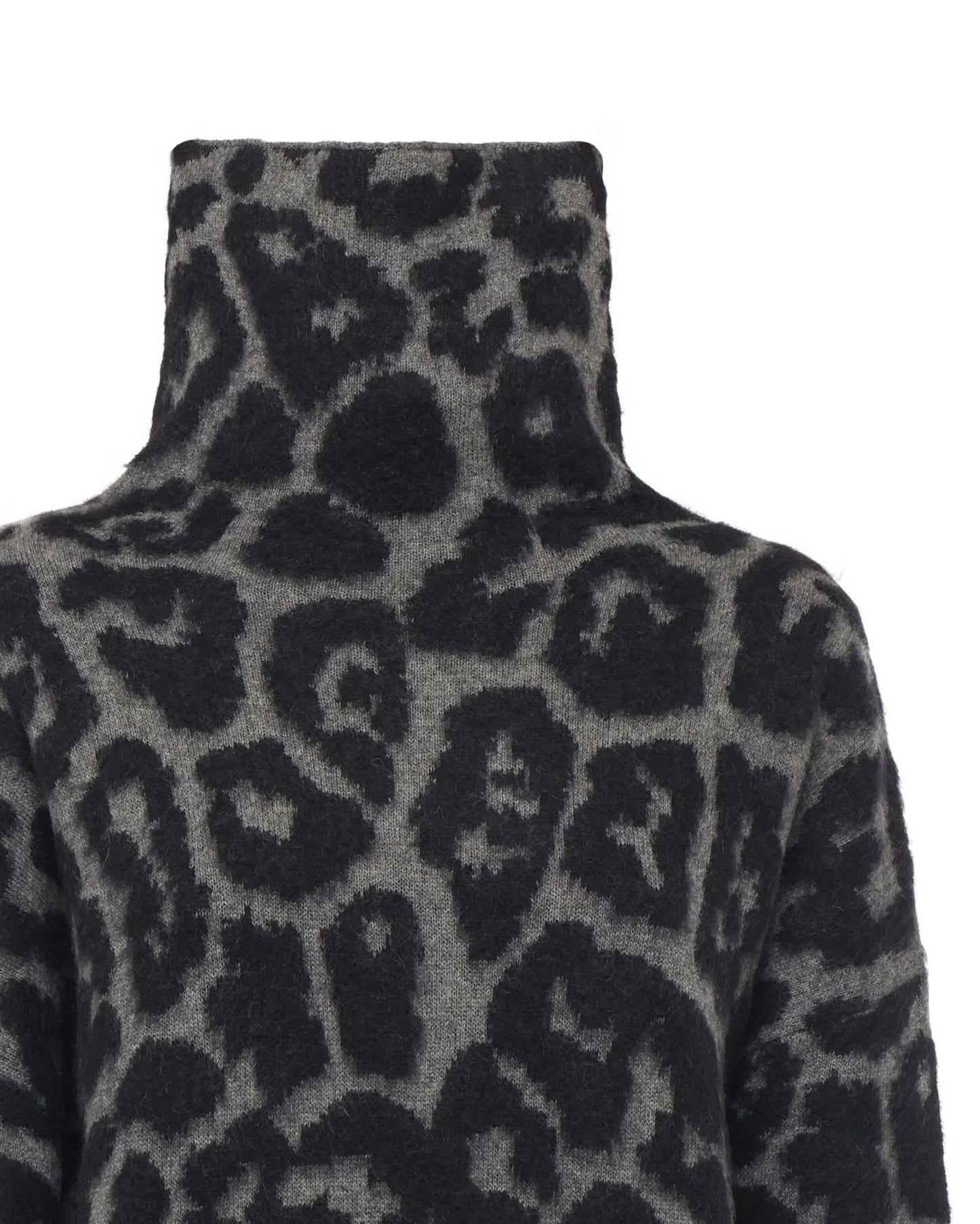 Pullover con stampa leopardo