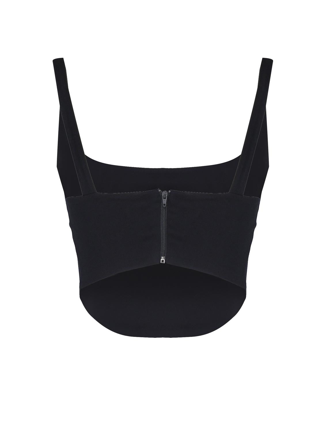 Top Corset con scollo tondo