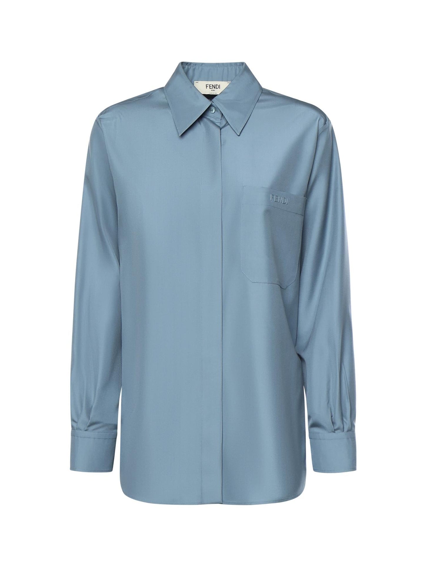 Camicia in popeline di seta