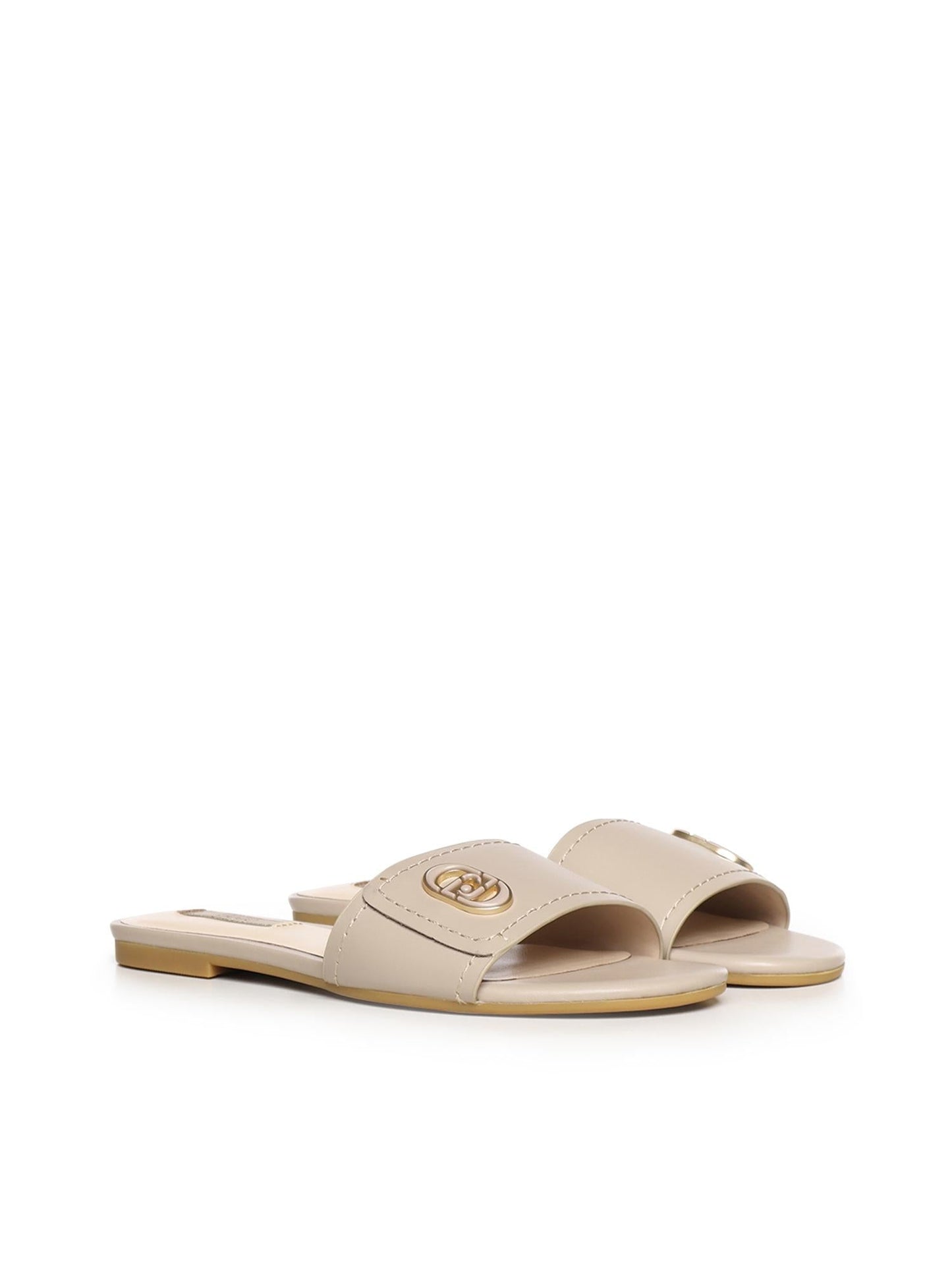 Sandali flat in pelle