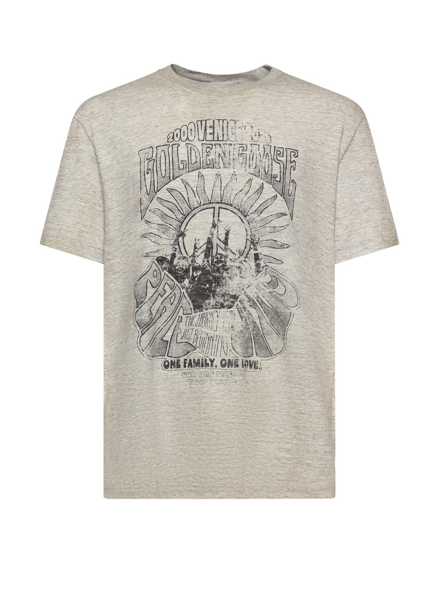 T-shirt in jersey con stampa