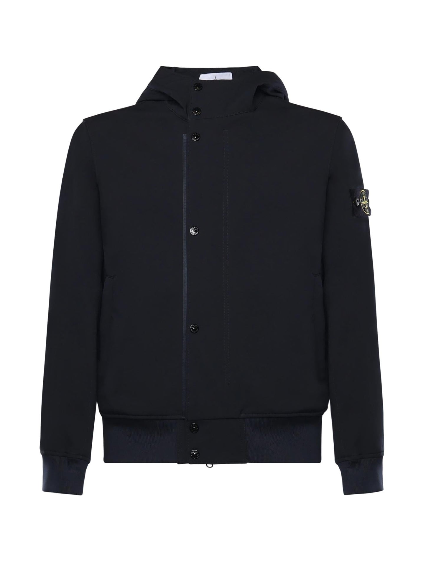 Giacca antigoccia in reps di nylon con logo