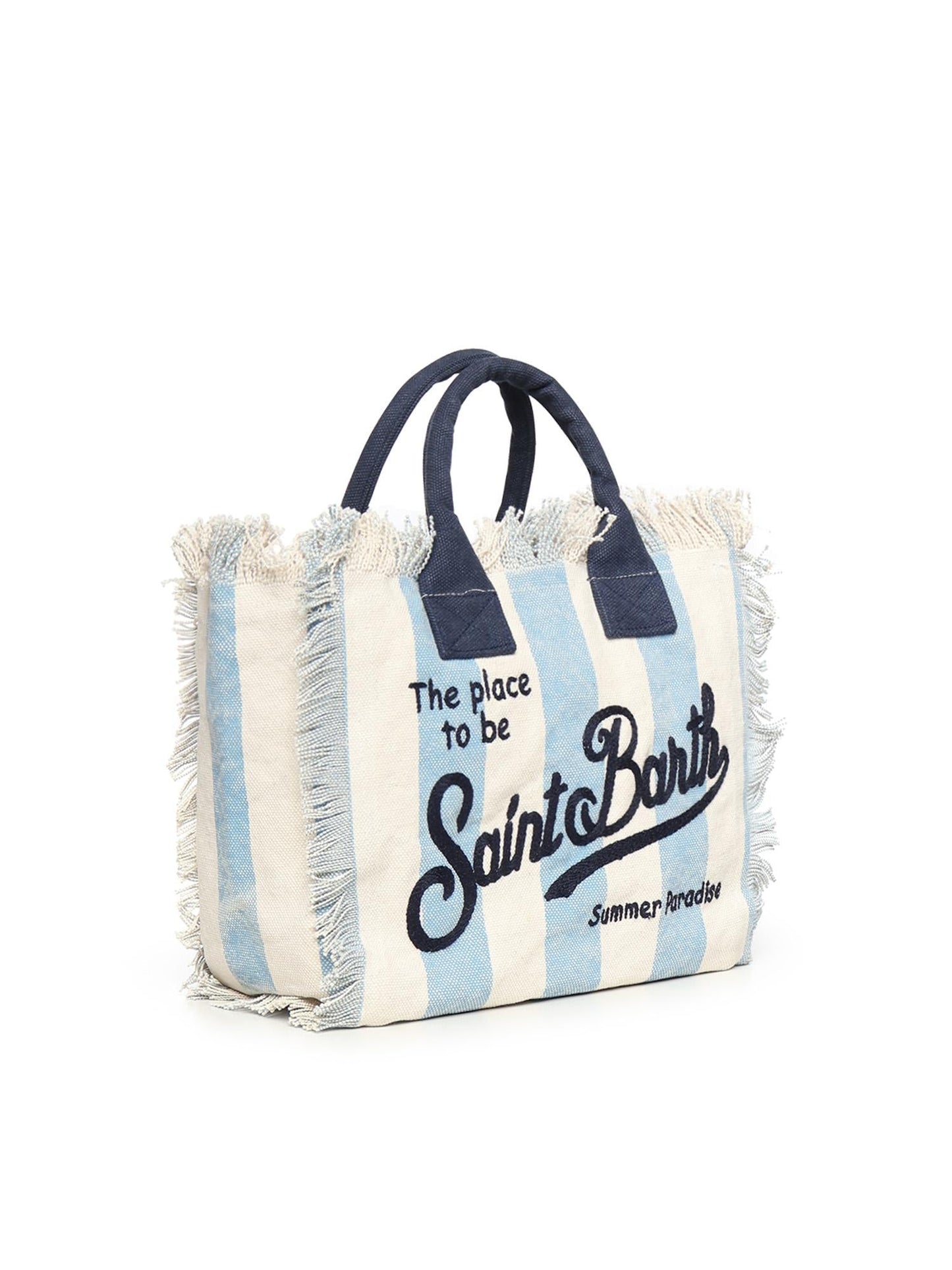 Borsa Colette in canvas a righe