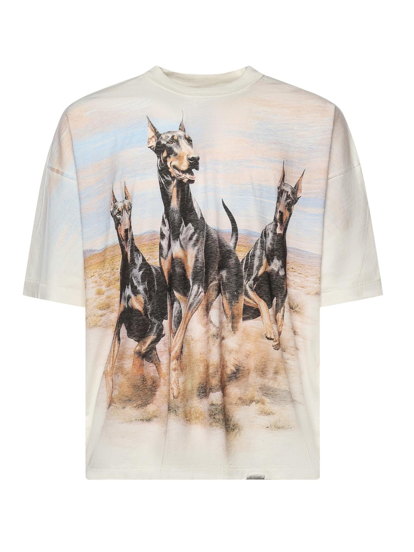 T-shirt Western Dobermans con stampa