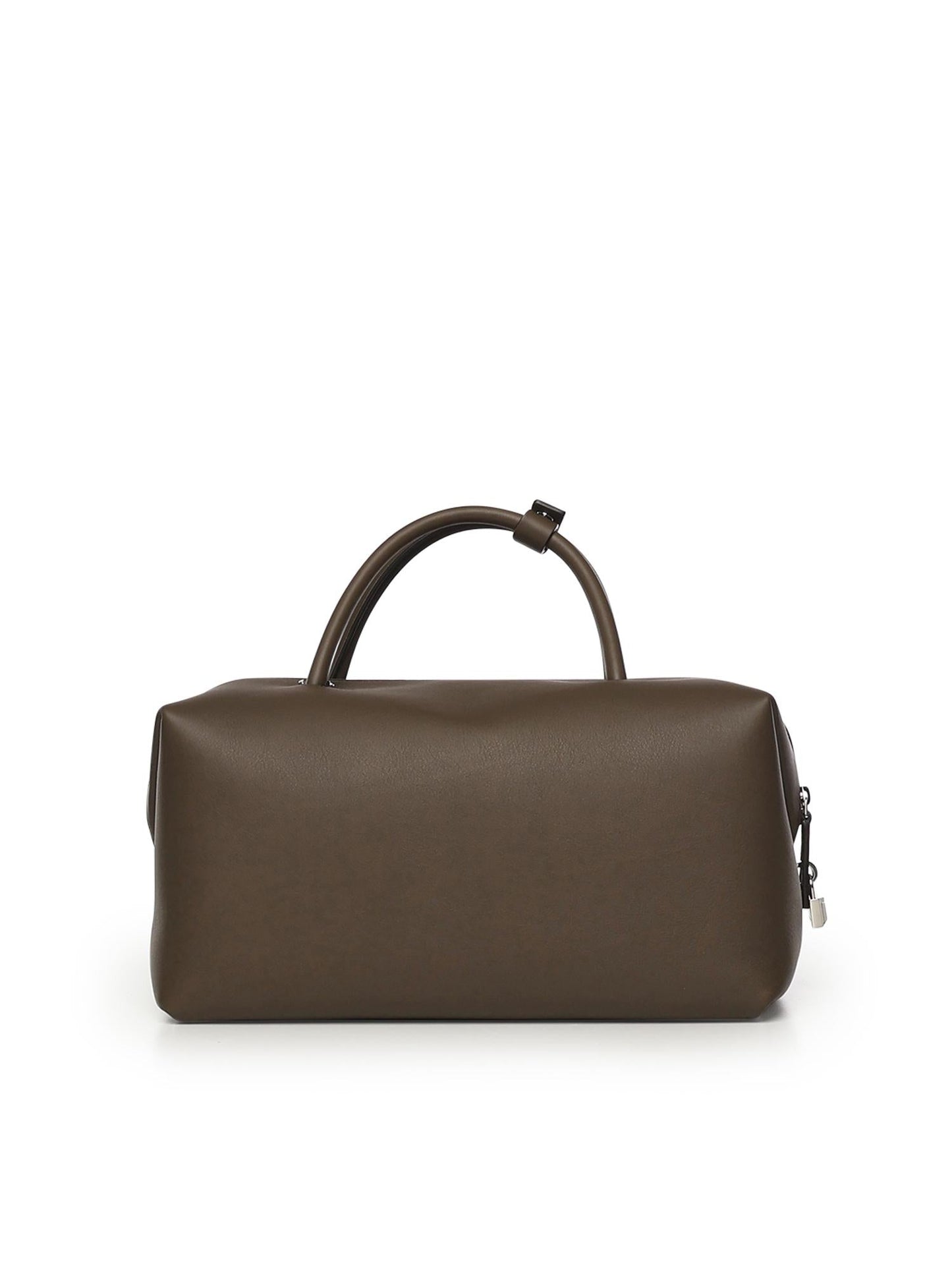Bauletto large in pelle con tasche