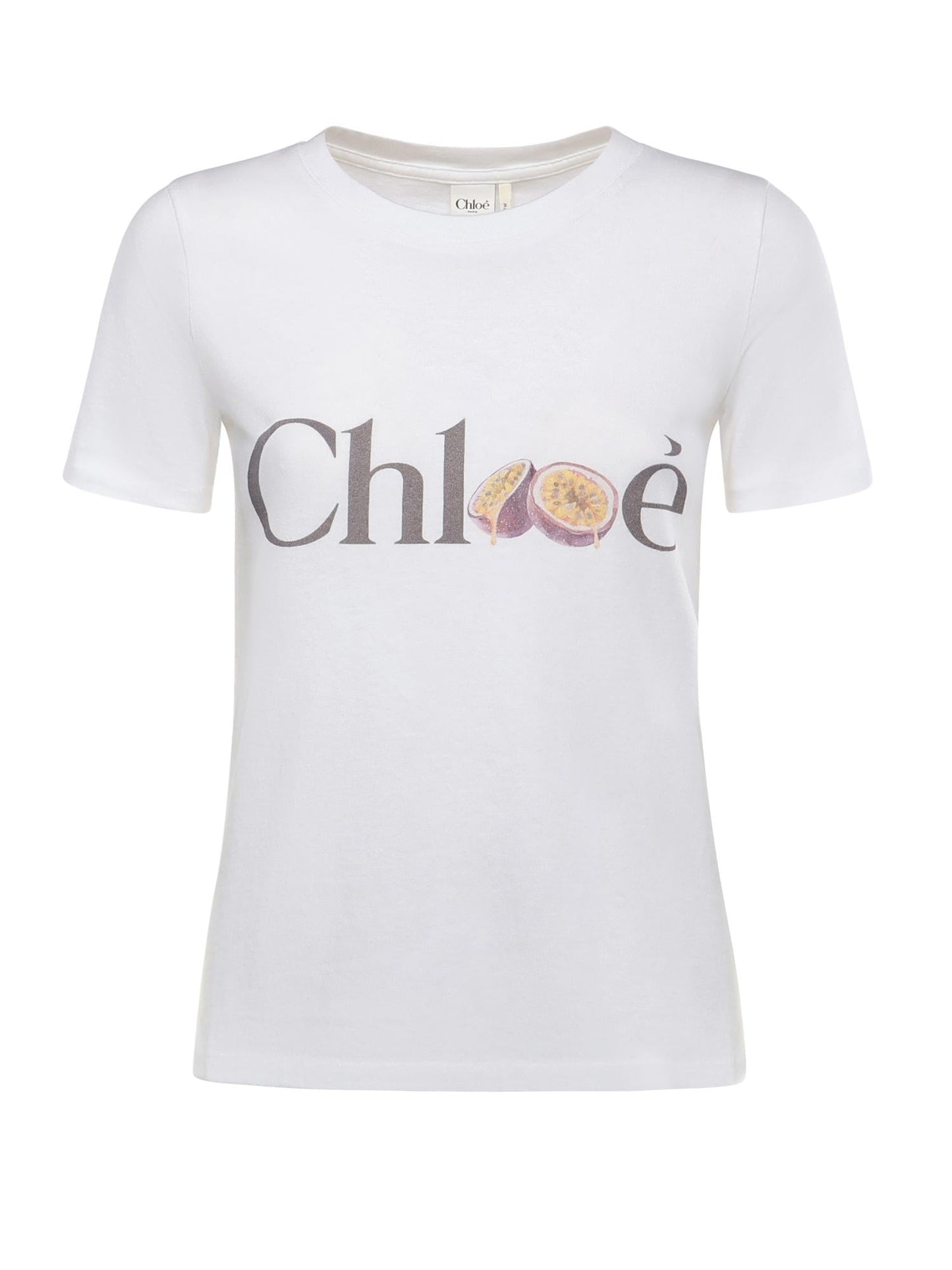 T-shirt in jersey di cotone con logo