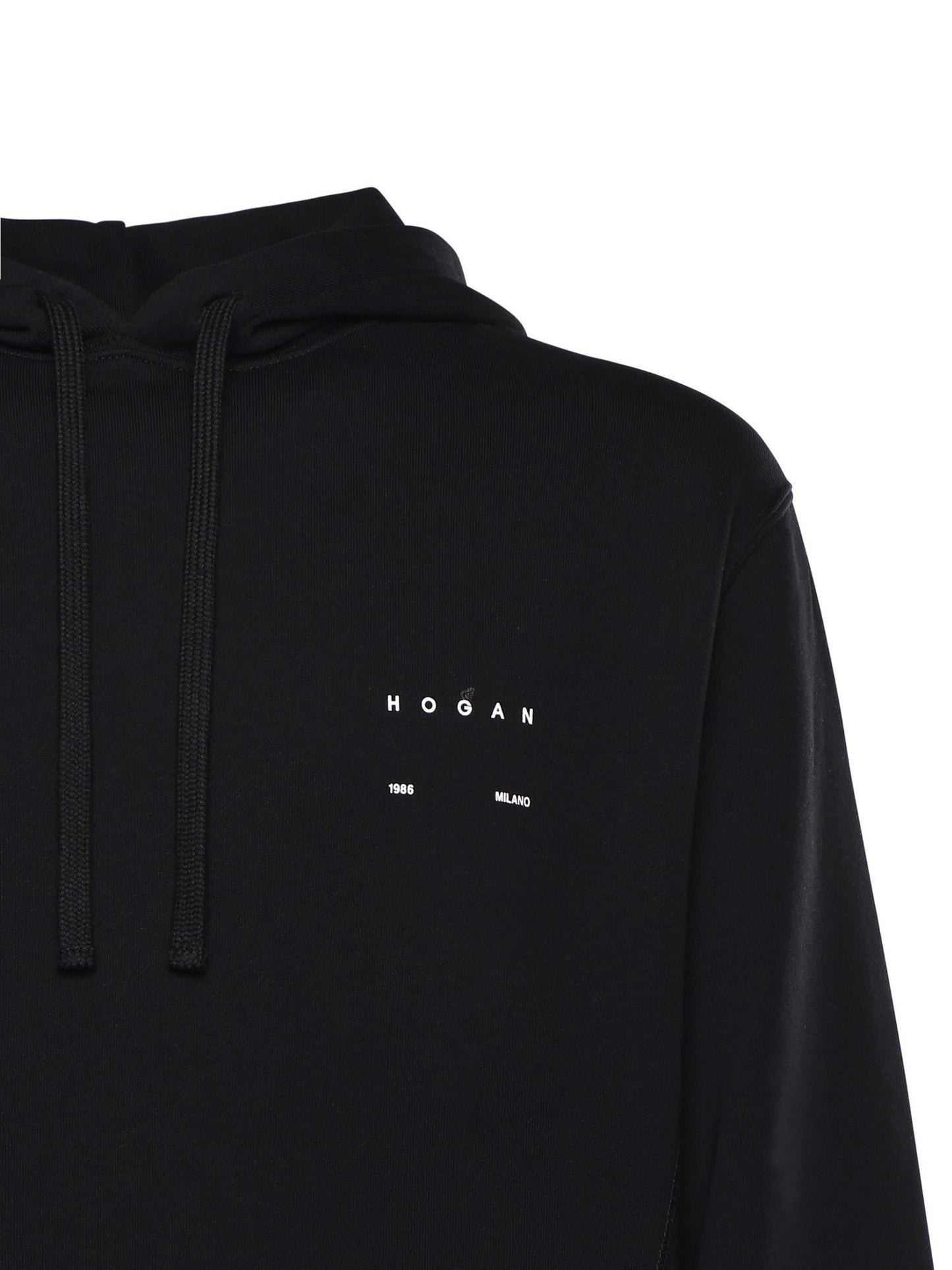 Felpa in cotone con logo