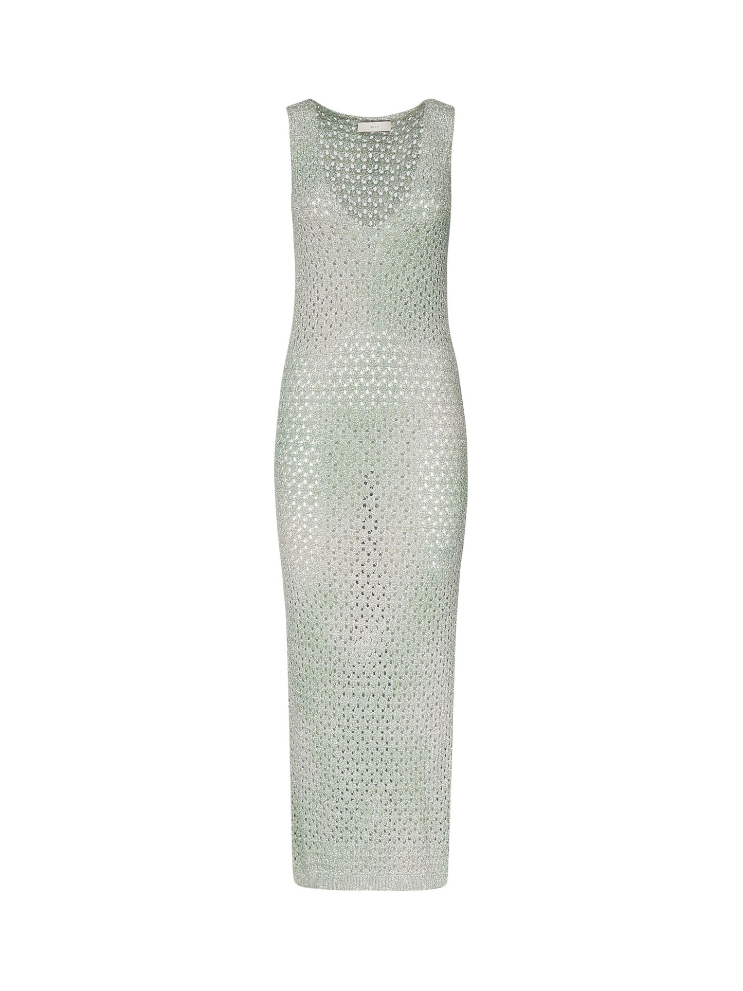 Abito lungo in lurex metallizzato