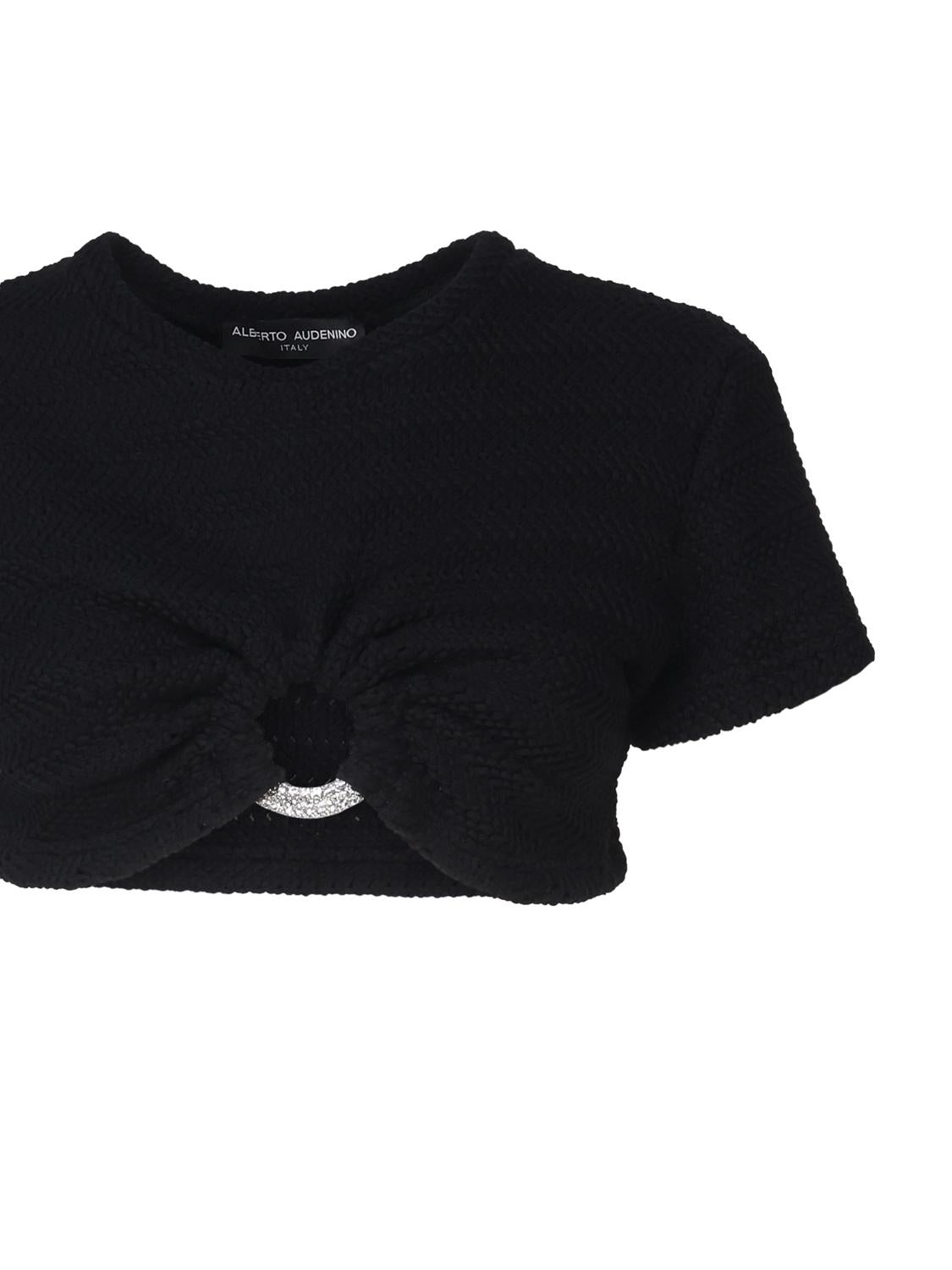 Maglia cropped con dettaglio cut- out