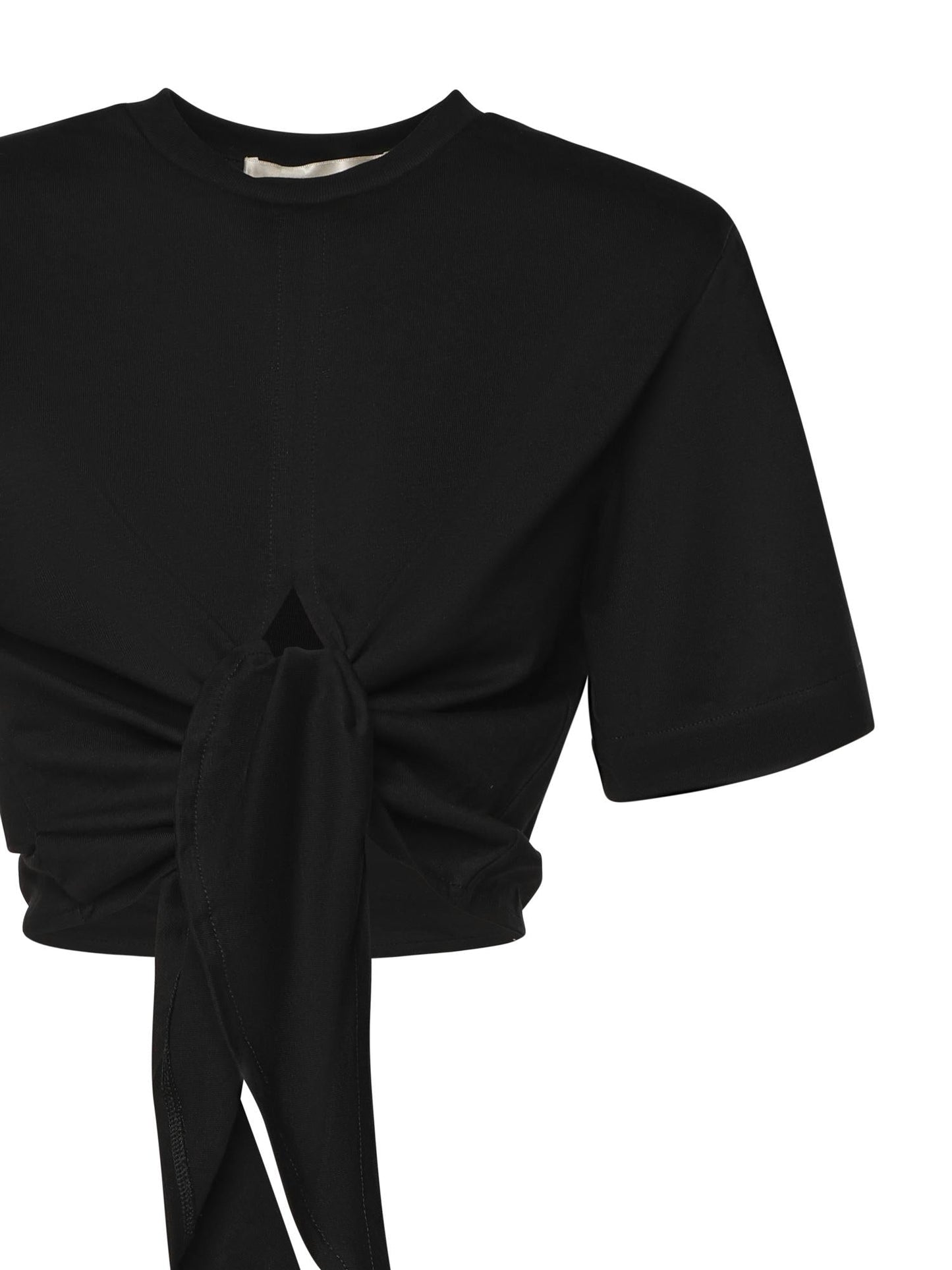T-shirt cropped in cotone
