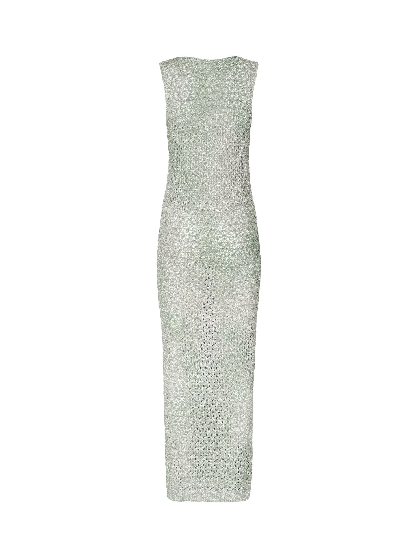 Abito lungo in lurex metallizzato