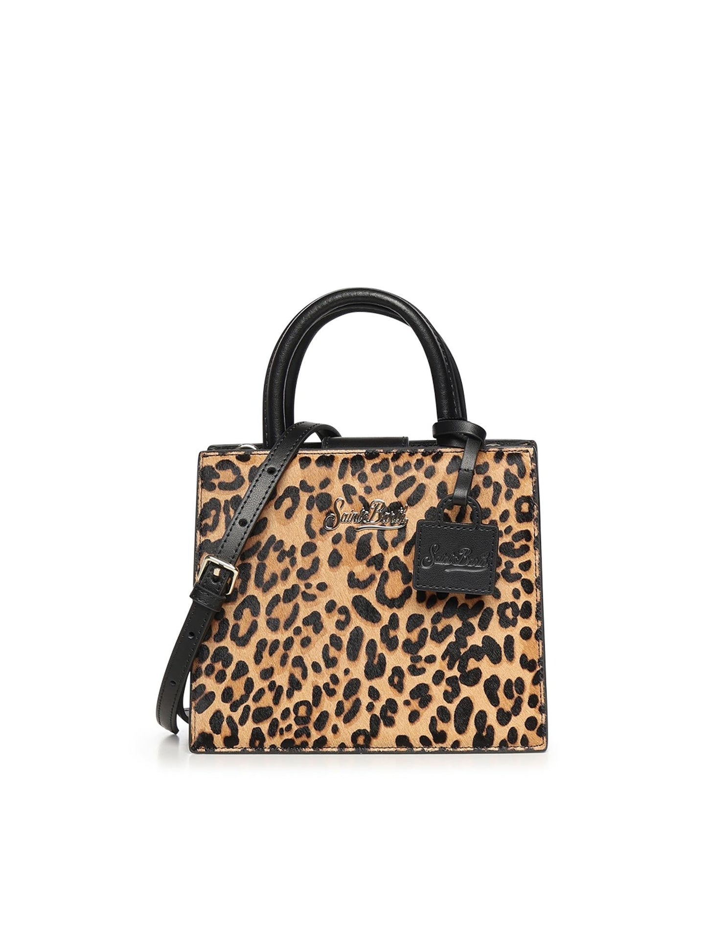 Borsa Shop Mini stampa leopardata