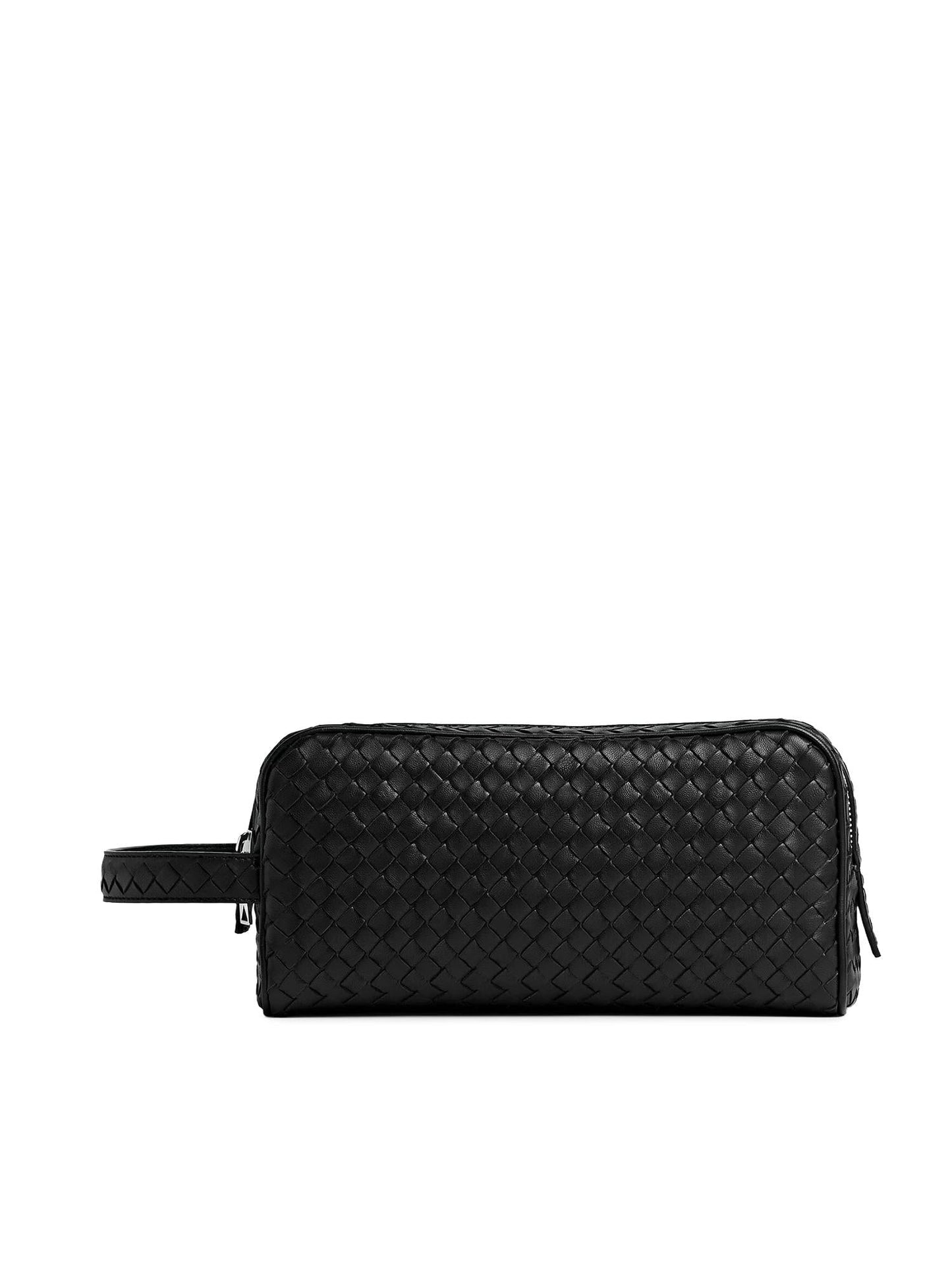 Intrecciato Travel Pouch in pelle