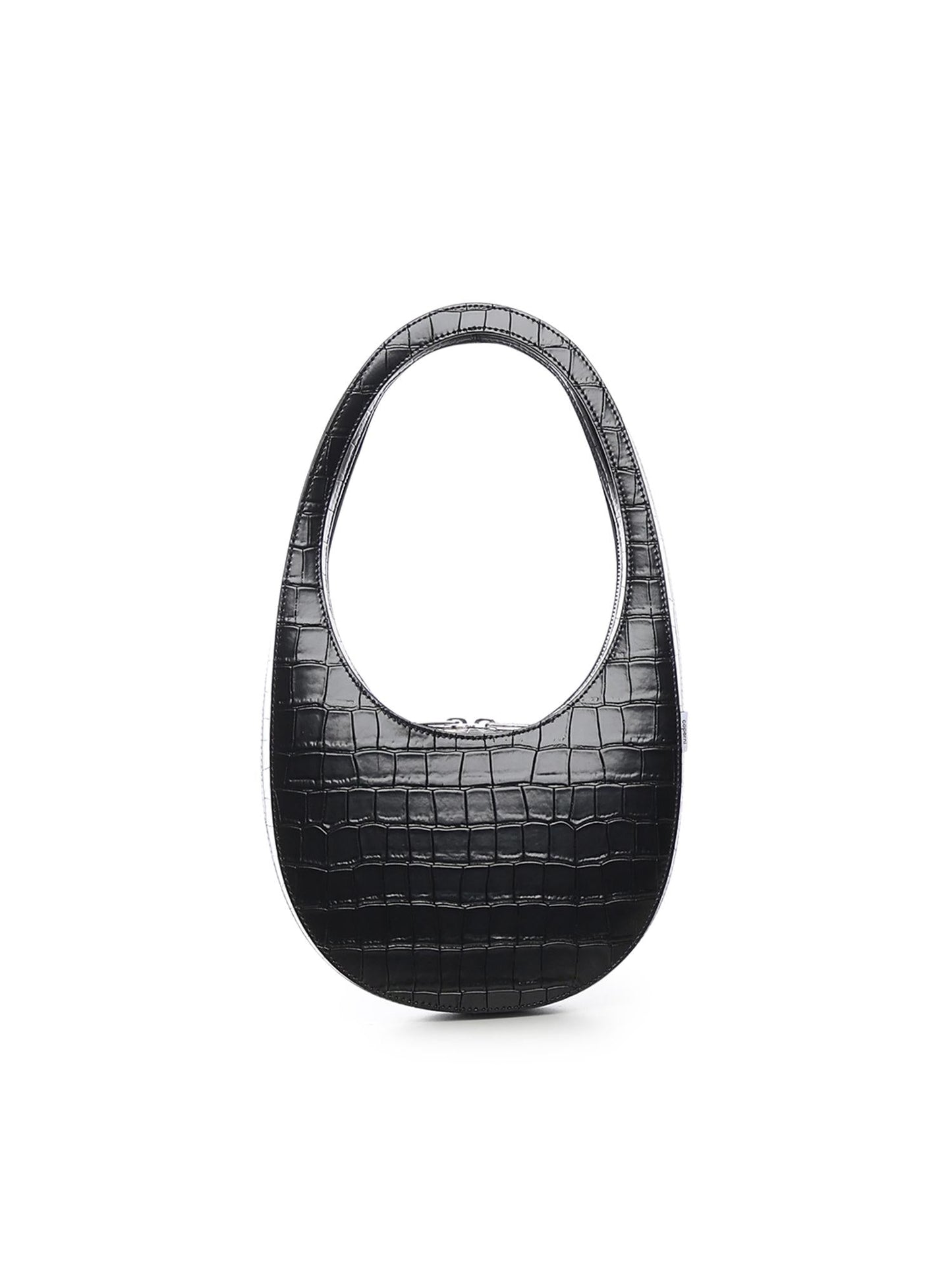 Borsa a spalla Croco Swipe in pelle