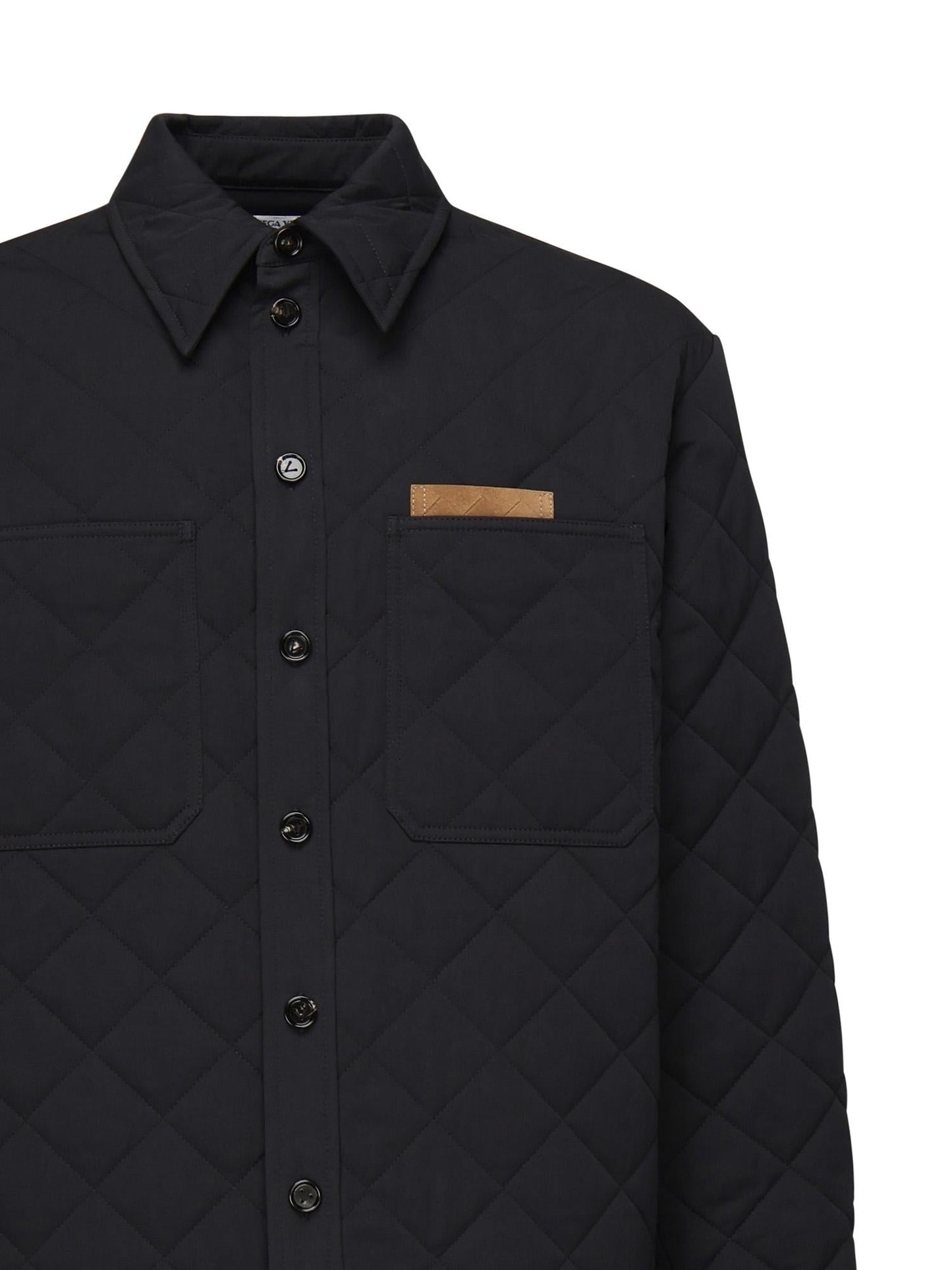 Overshirt trapuntata in cotone