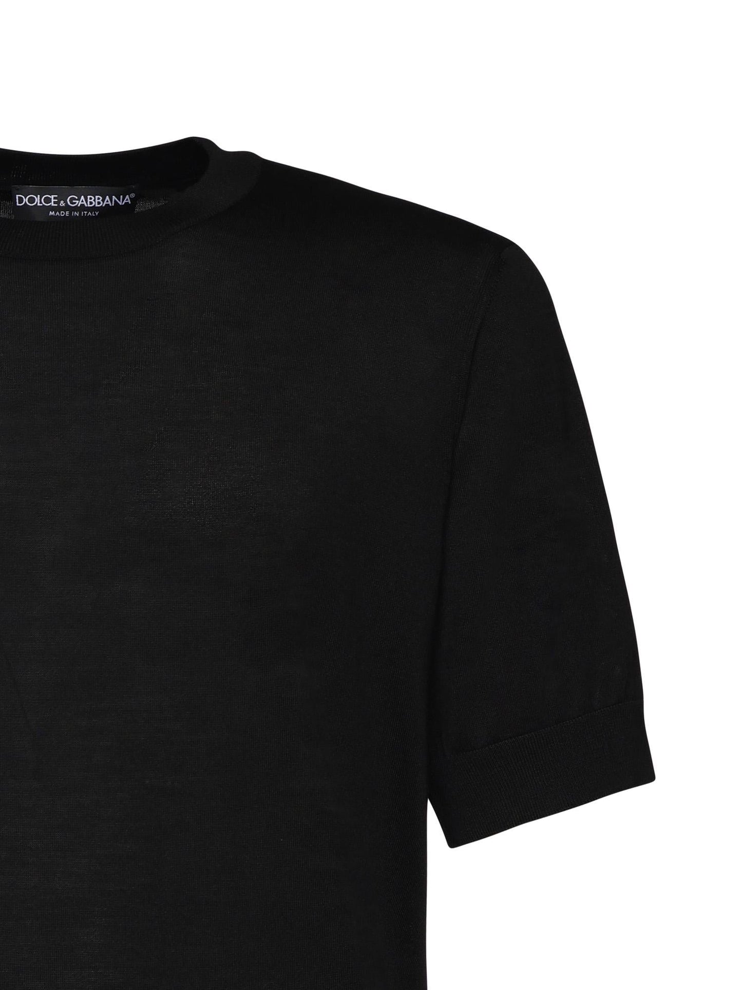 Maglia girocollo in seta