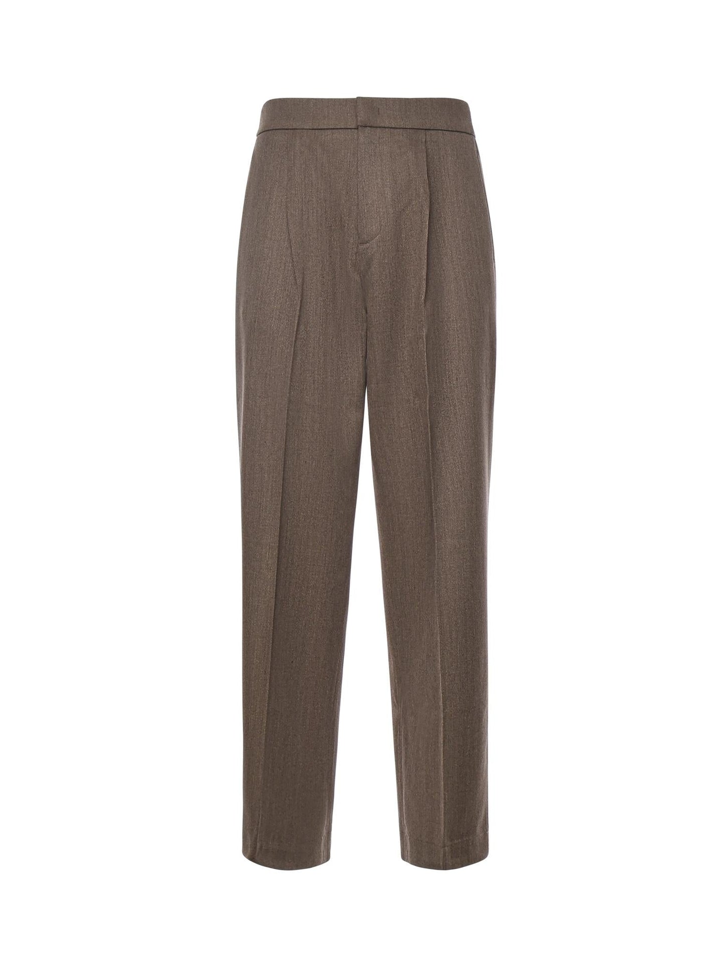 Pantaloni in misto lana con pinces