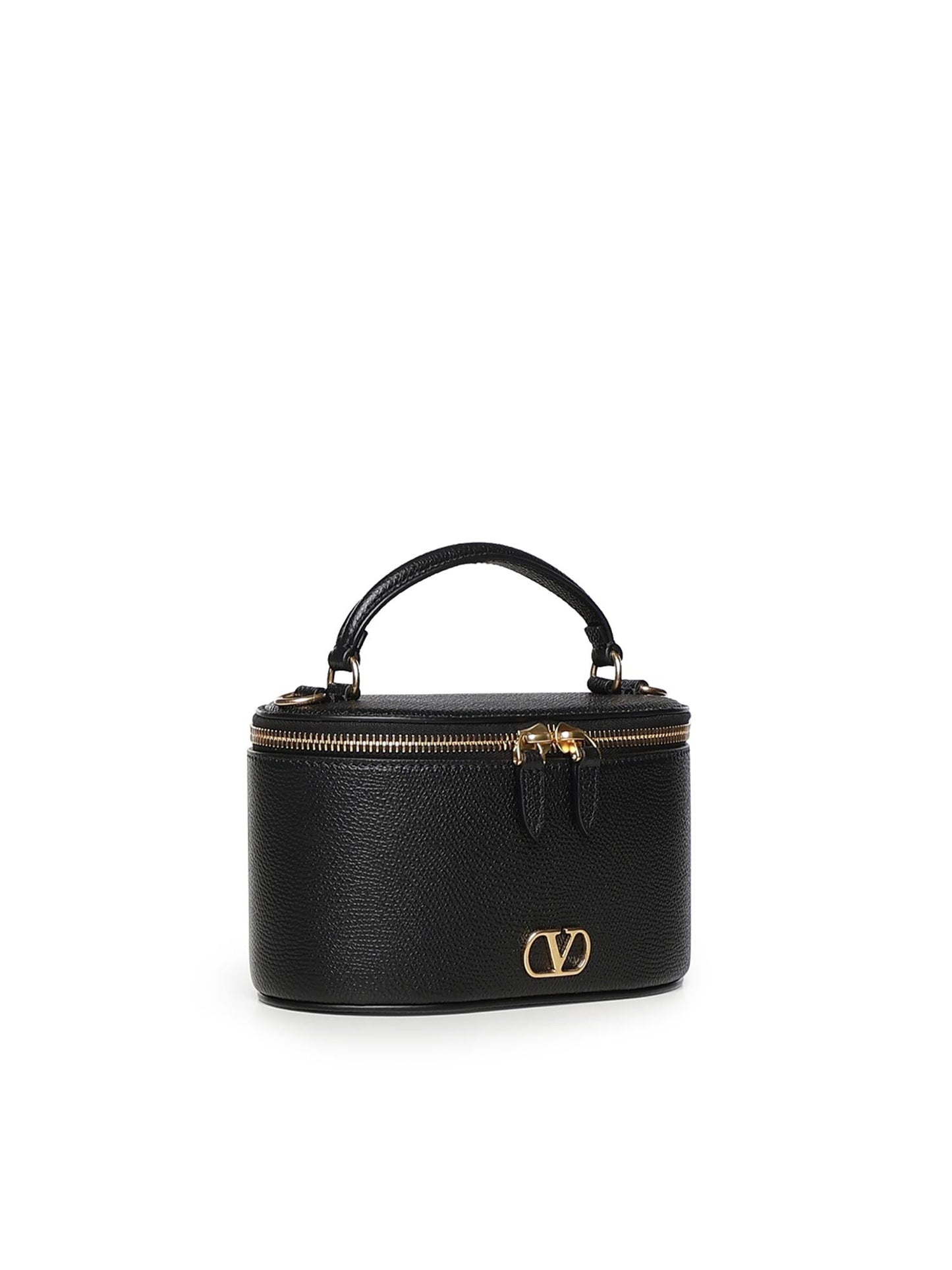 Mini Vanity Bag Vlogo Signature in vitello granato