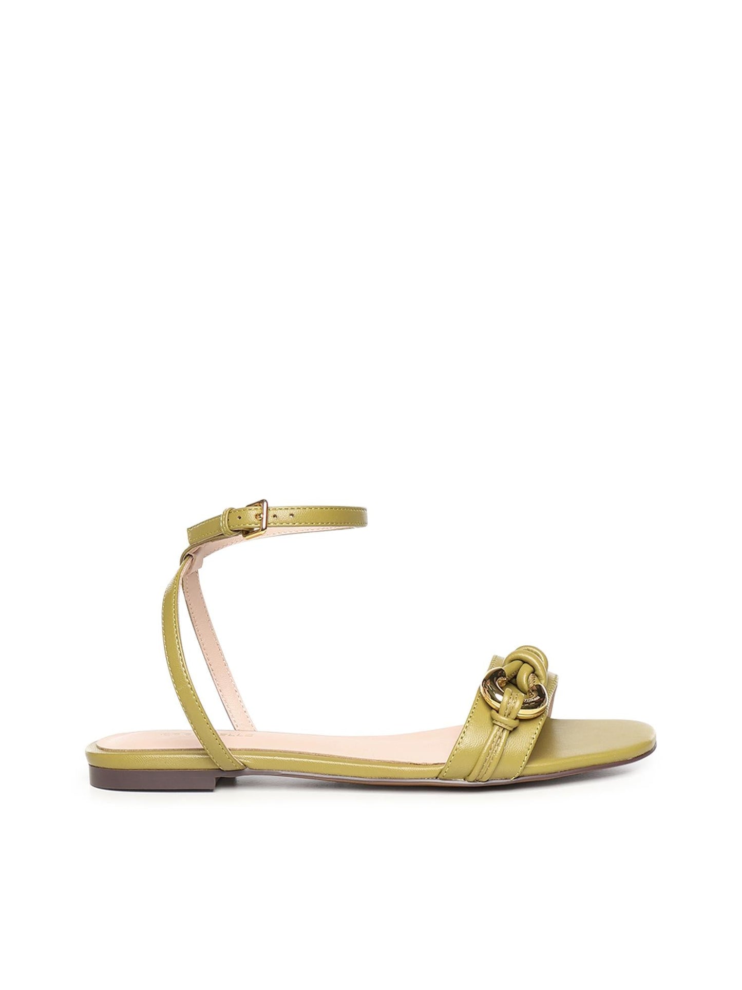 Sandali flat in pelle