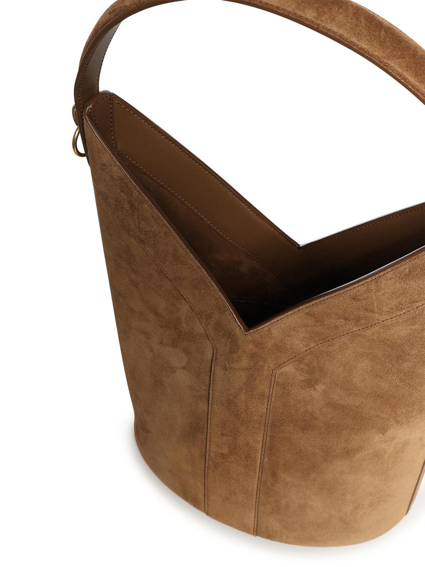 Borsa a secchiello Y in suede