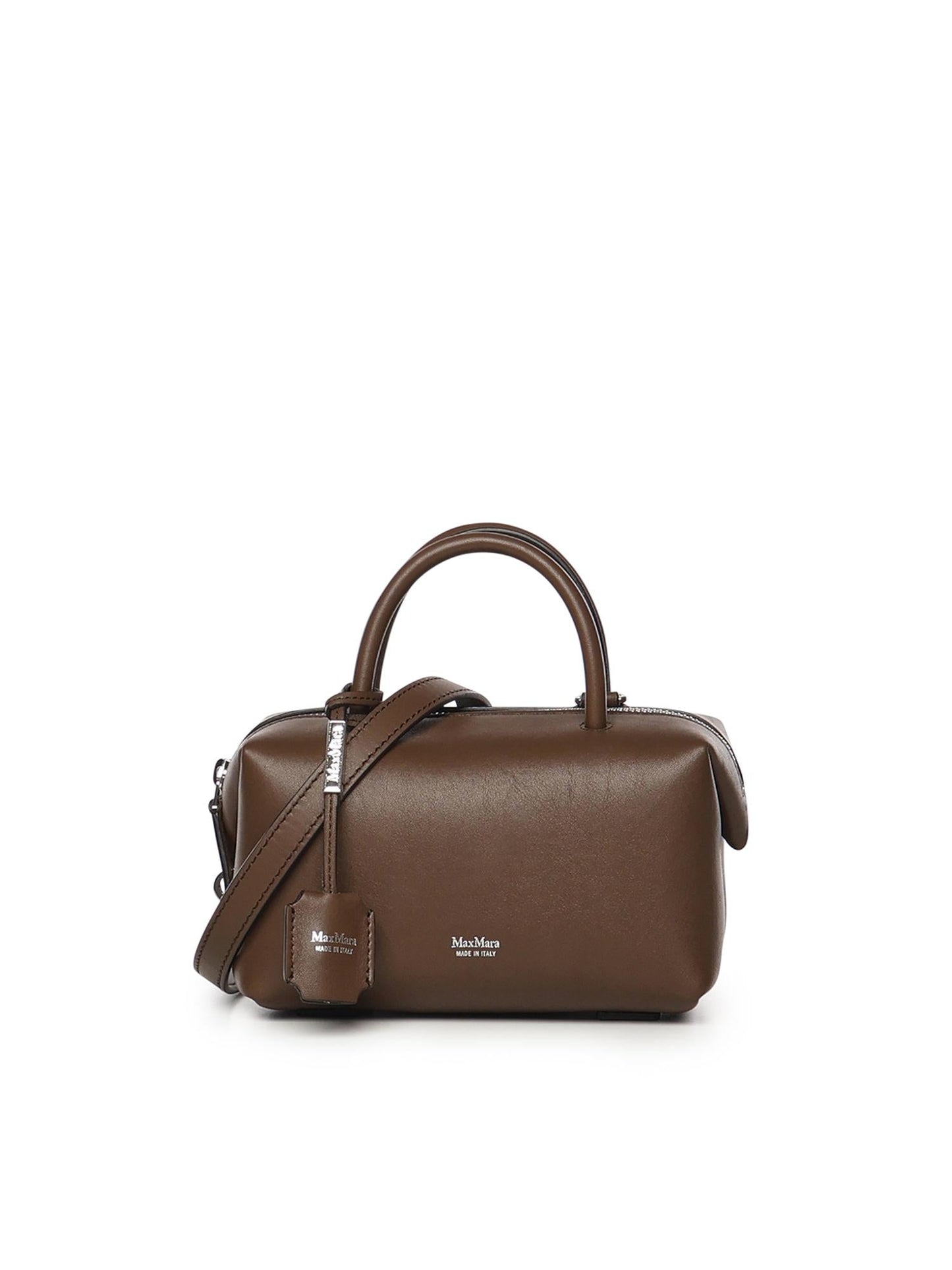 Bauletto in pelle con logo