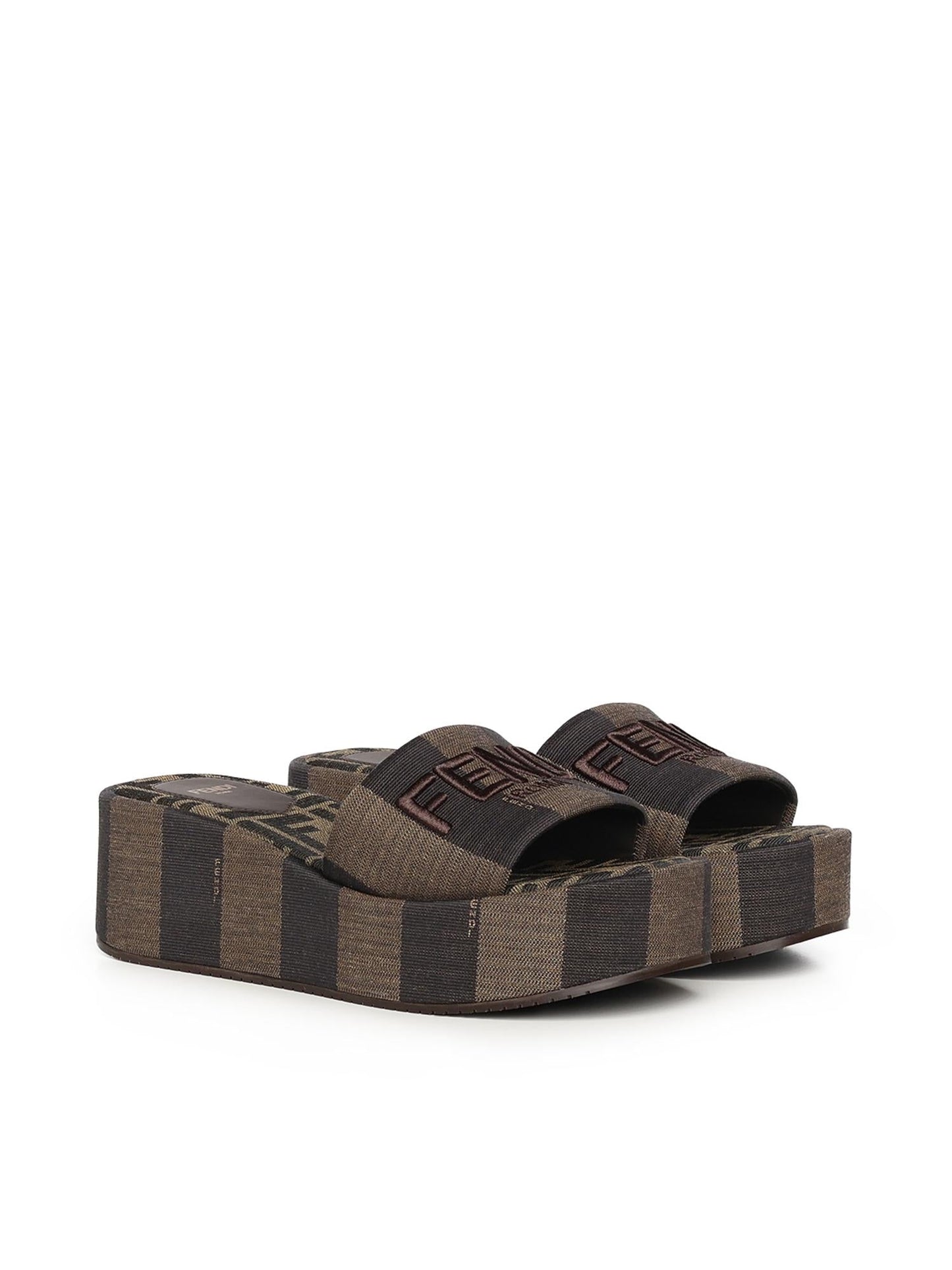 Flatform Fendi Sunshine in tessuto