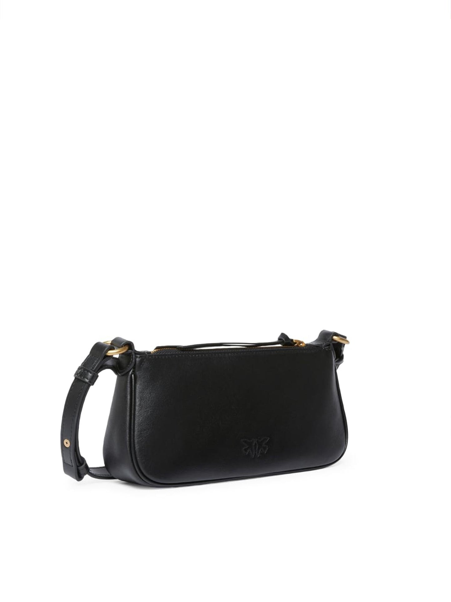 Borsa a tracolla Mini Half Moon Horizontal in pelle