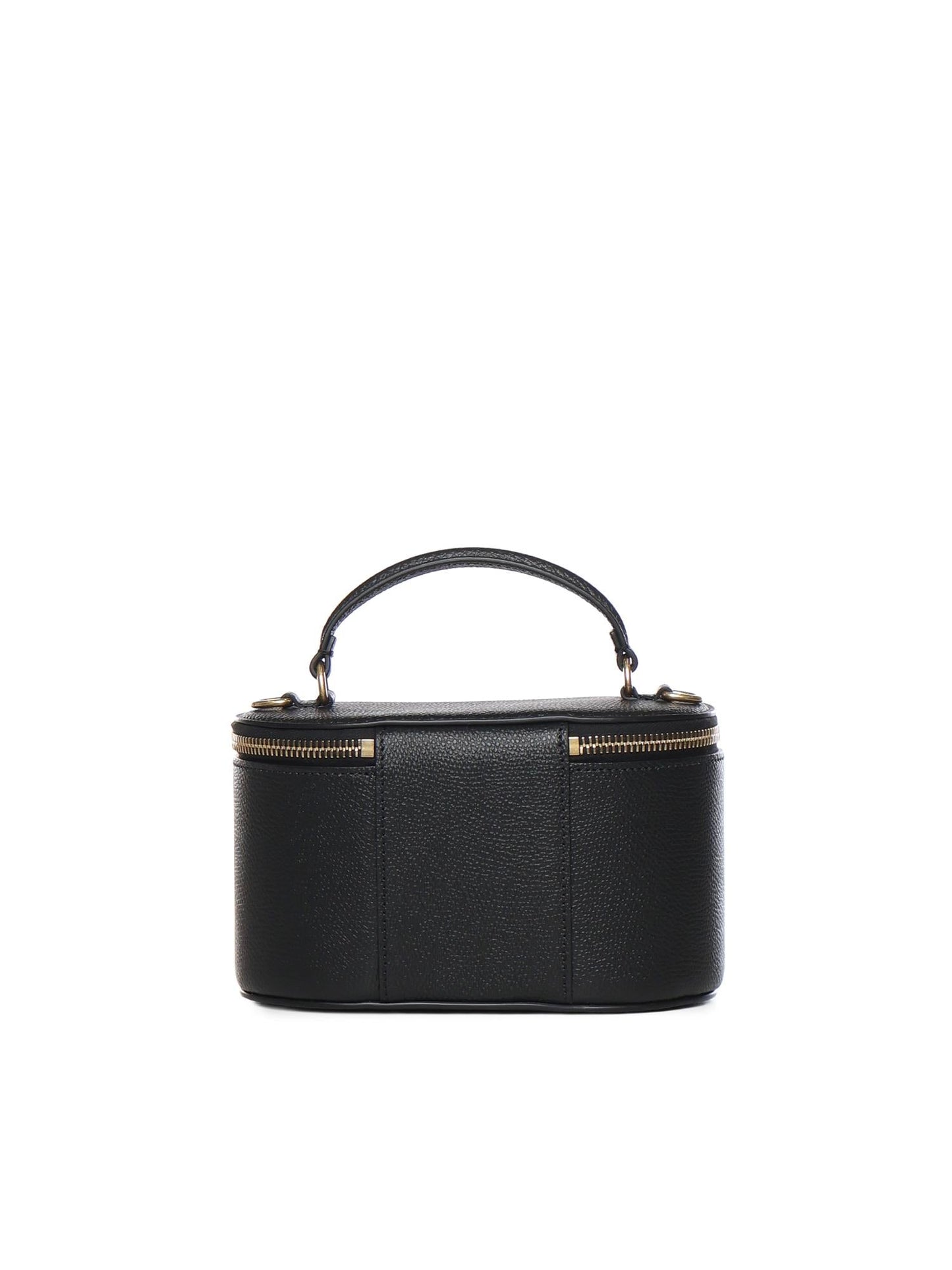 Mini Vanity Bag Vlogo Signature in vitello granato