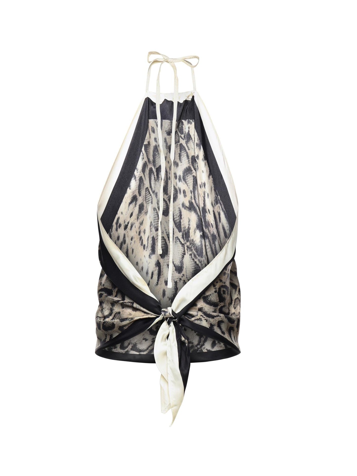 Top Synchro in twill di viscosa e seta