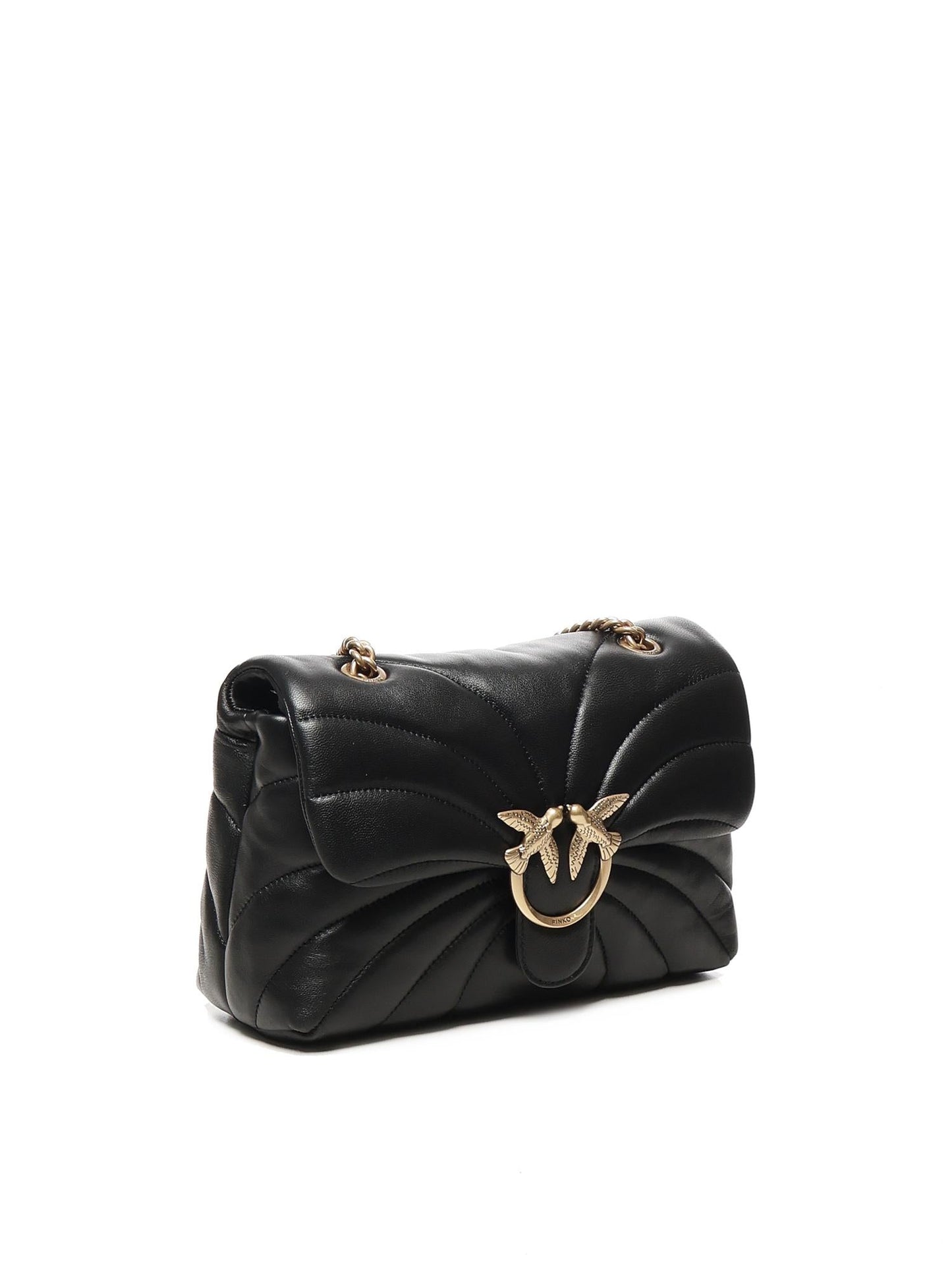 Borsa a tracolla Love Bag Puff in pelle