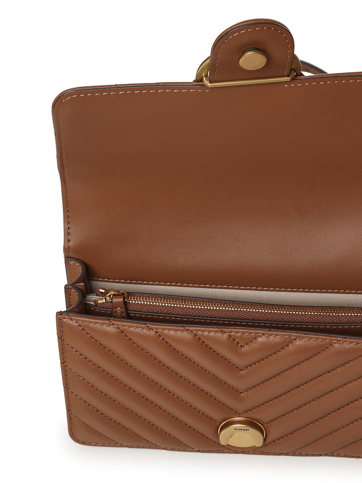 Borsa piccola a tracolla Love Bag One Chevron in pelle