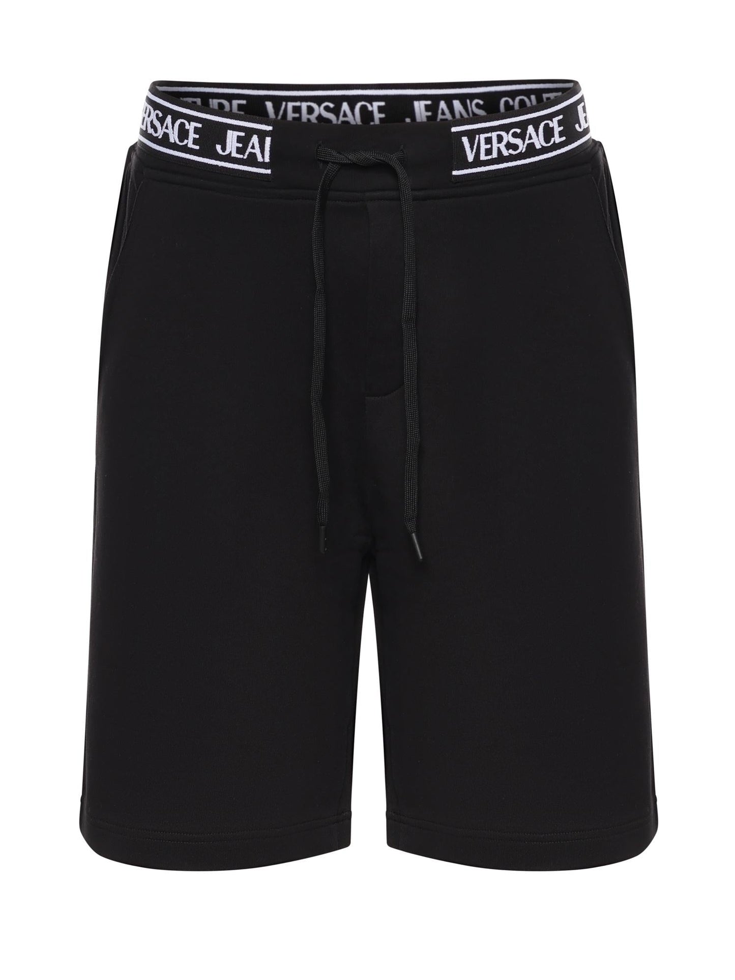 Bermuda in jersey di cotone con logo