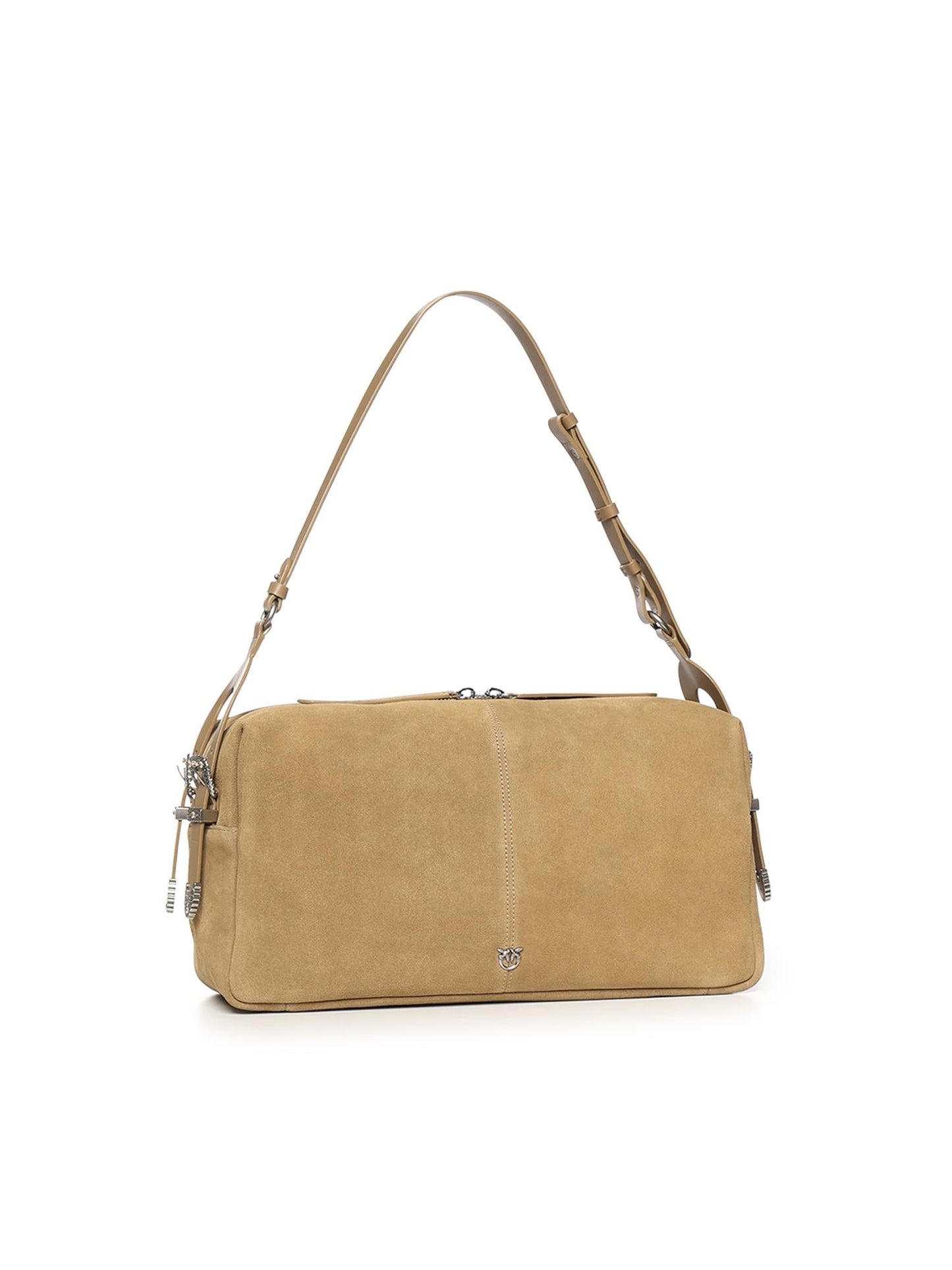 Borsa a spalla grande Keeper Bag in suede