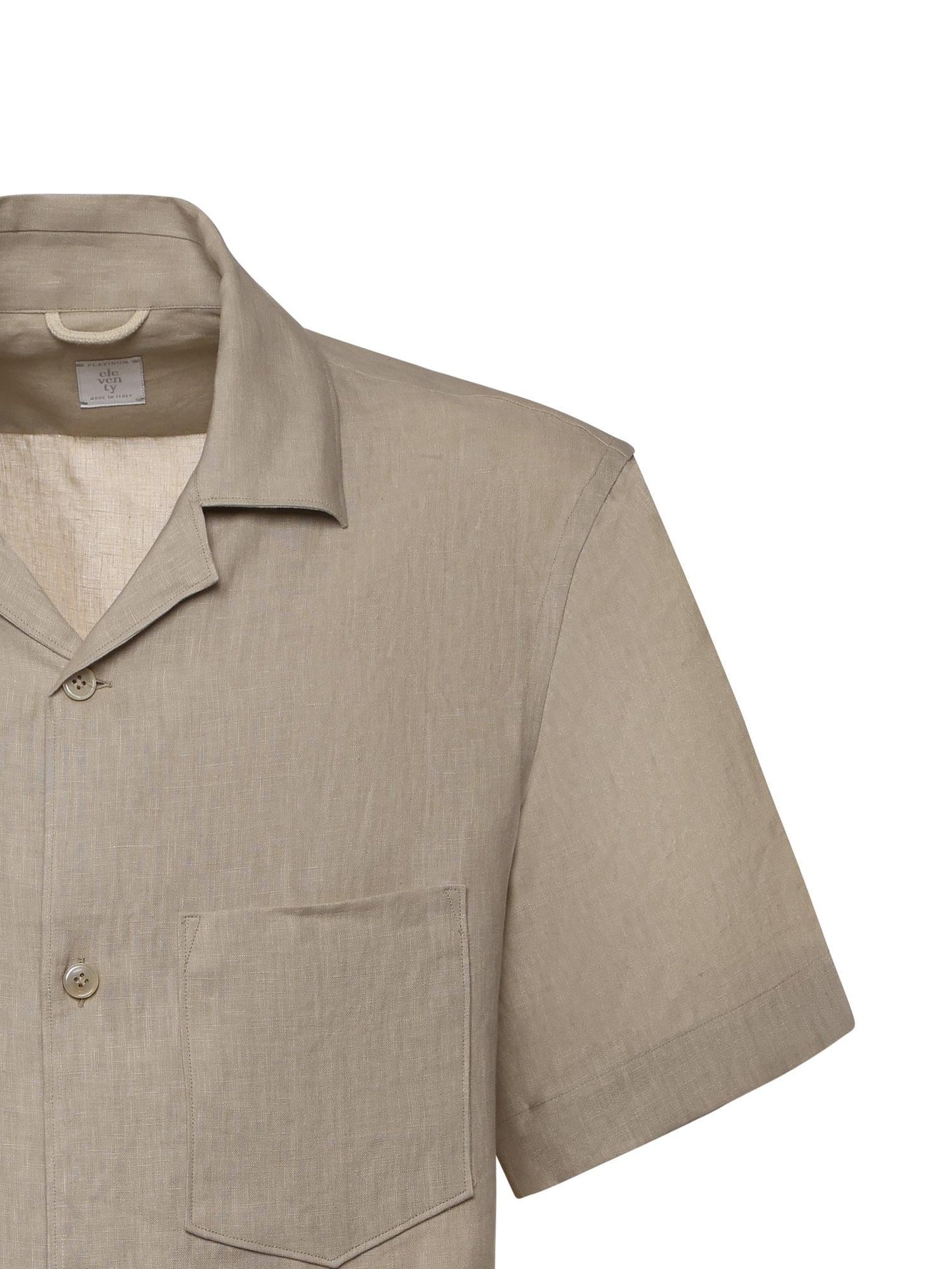 Camicia da bowling in lino