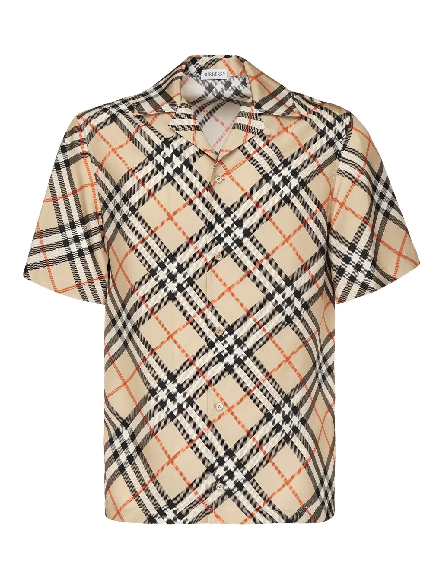 Camicia Check in seta