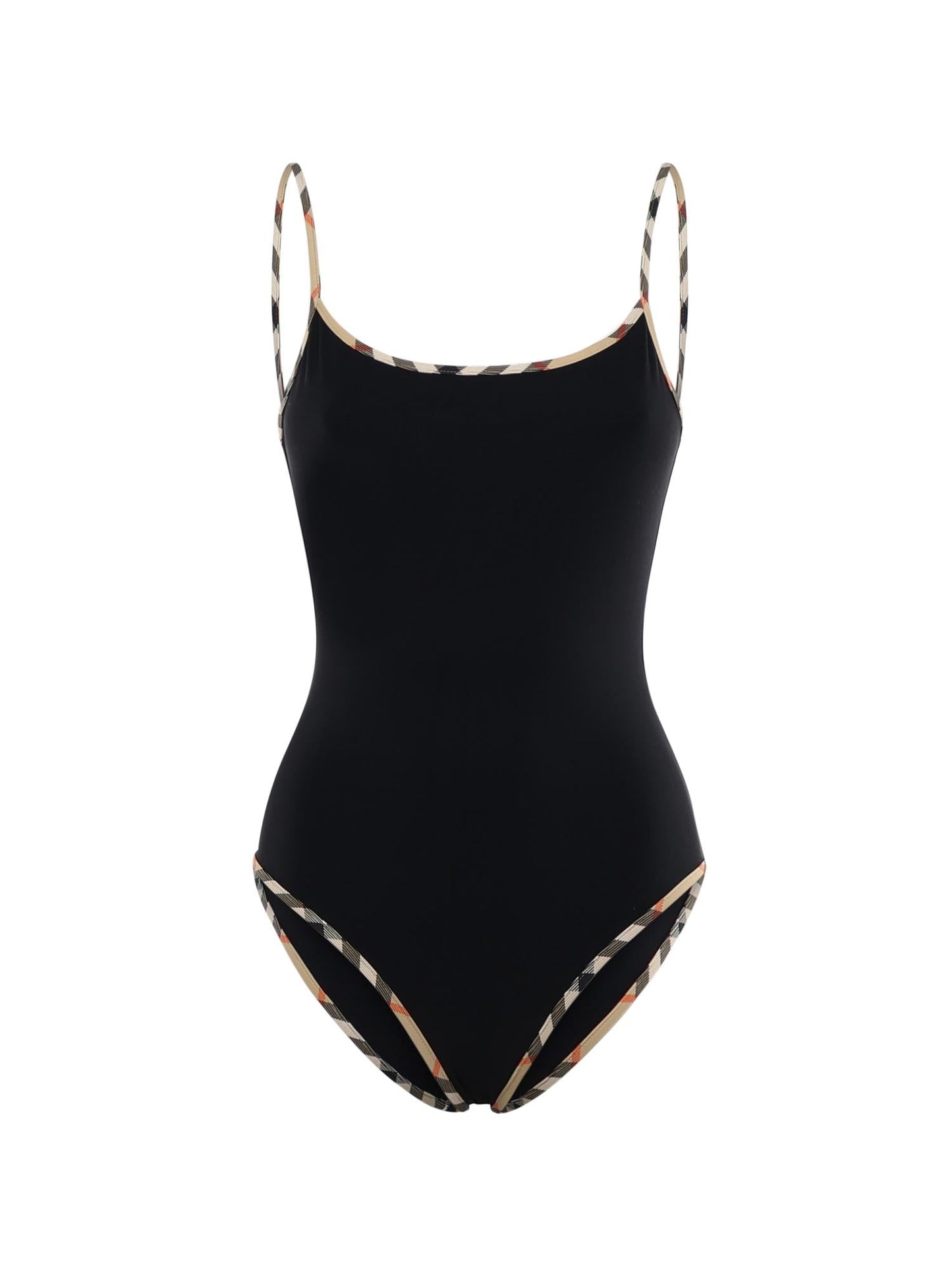 Costume da bagno con finiture Check