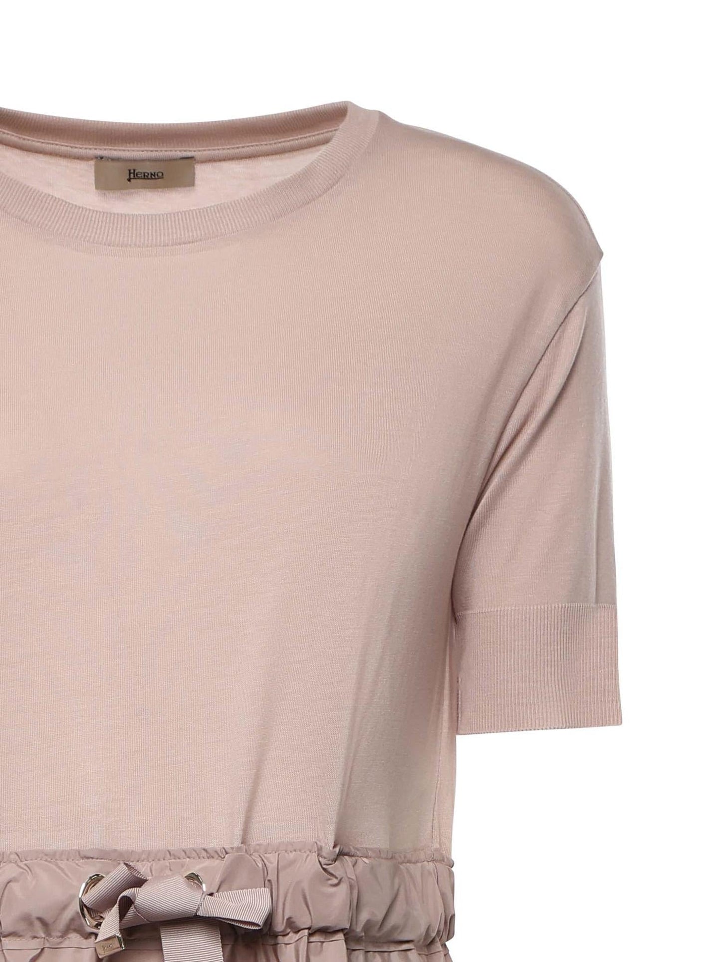 Abito in glam knit effect e techno