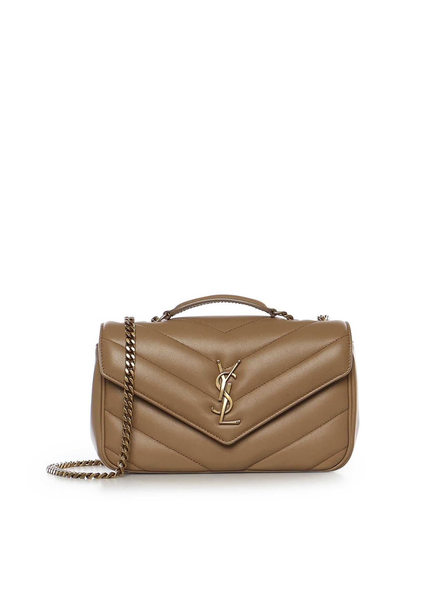 Borsa Loulou small in pelle di agnello trapuntata