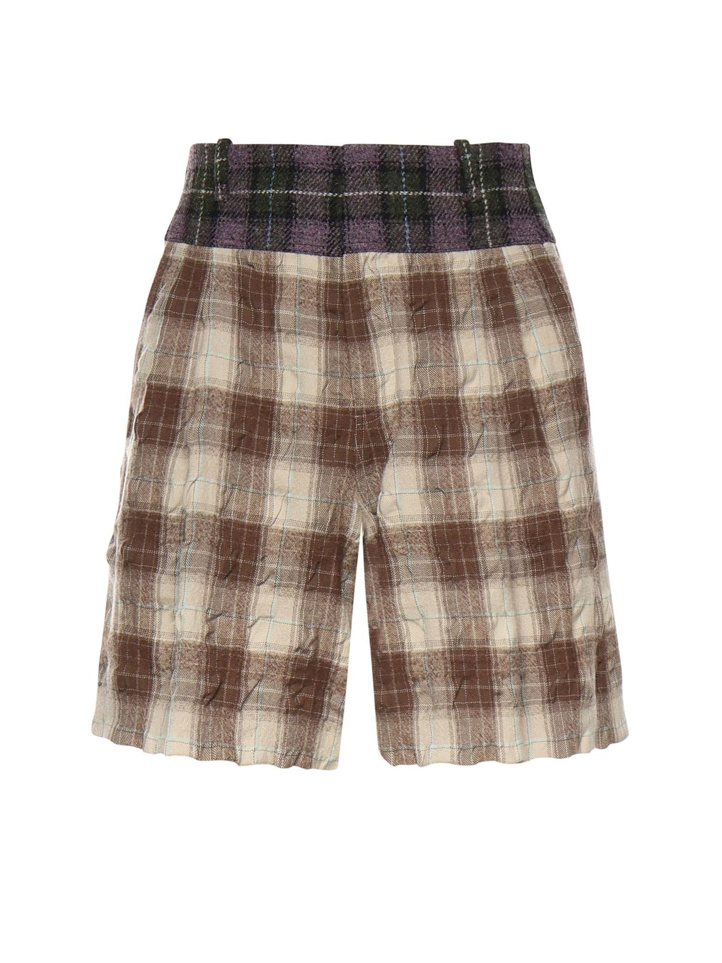 Shorts in lana e cotone