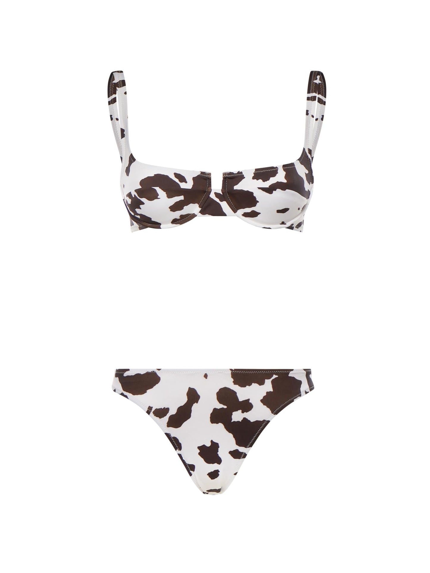 Bikini con stampa muccata