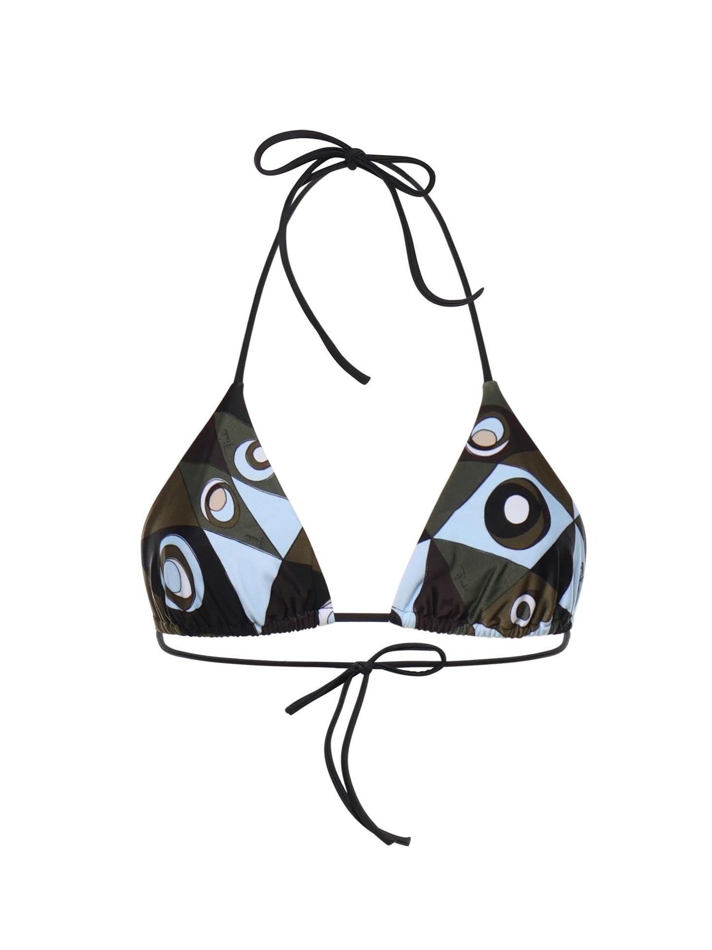 Top bikini stampa Occhi