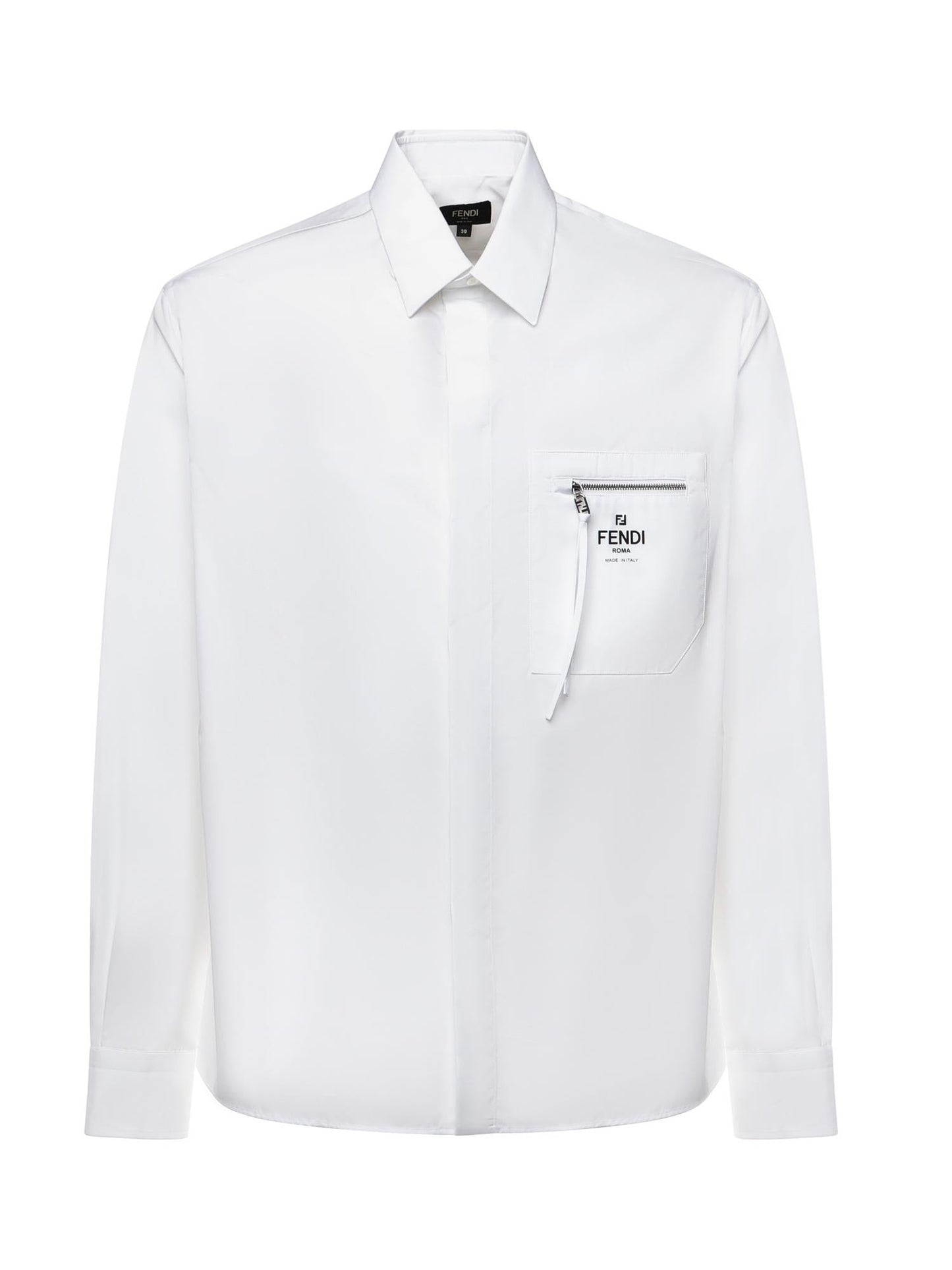 Camicia in cotone con logo