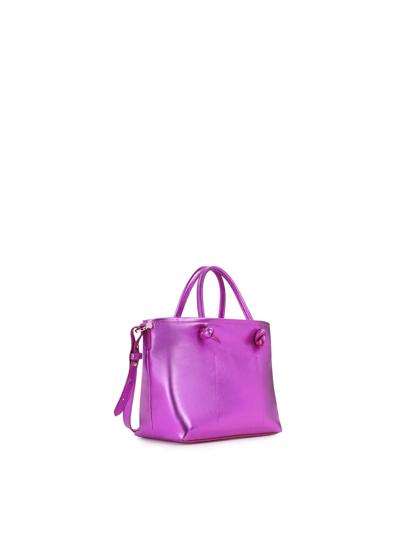 Mini bag in pelle con logo