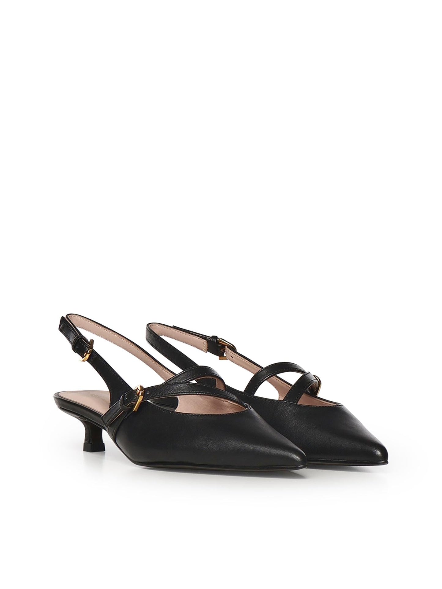 Slingback Ginko in pelle